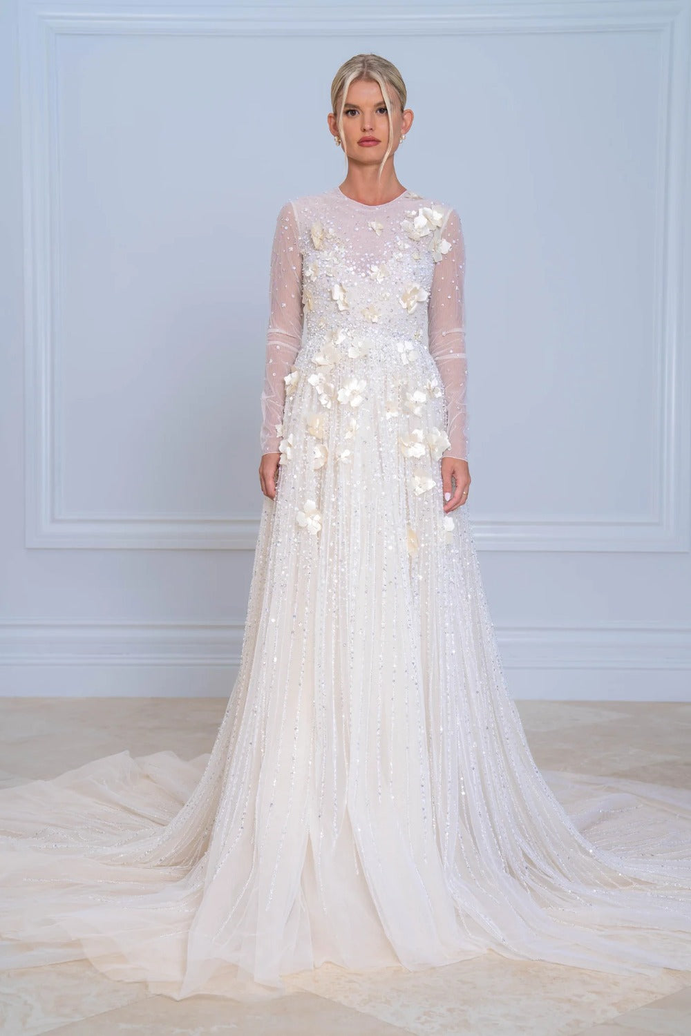 Petals in Motion: The Floral Tulle Wedding Dress Guide Every Bride Needs