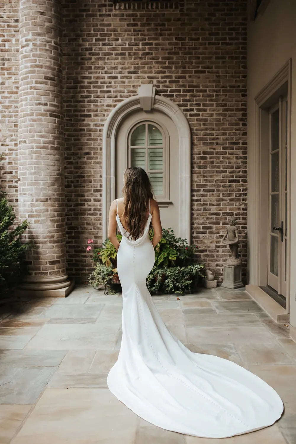 The Refined Romance of Minimalist Satin Wedding Dresses