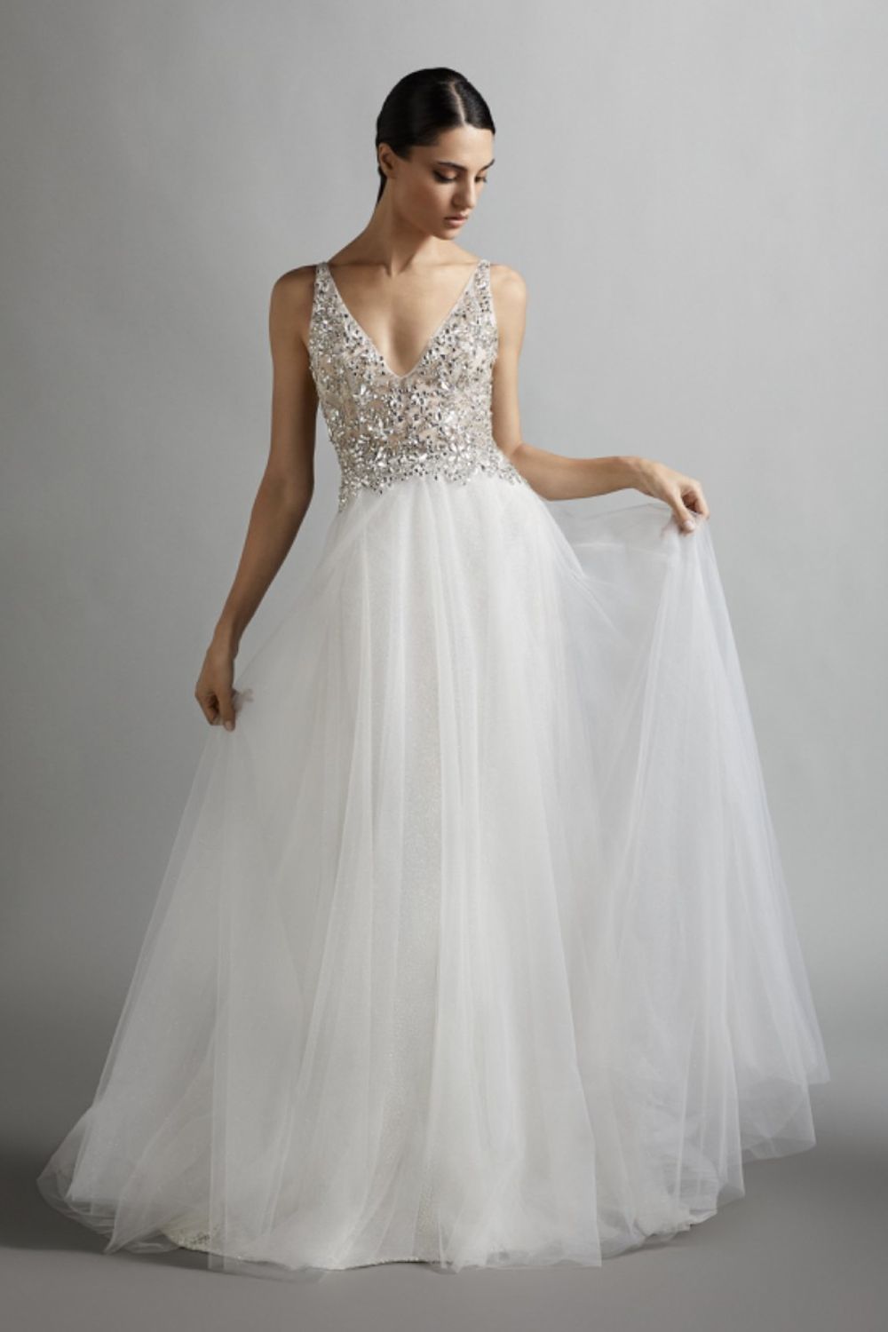 Timeless Lazaro Elegance: Designer Gowns Under $700
