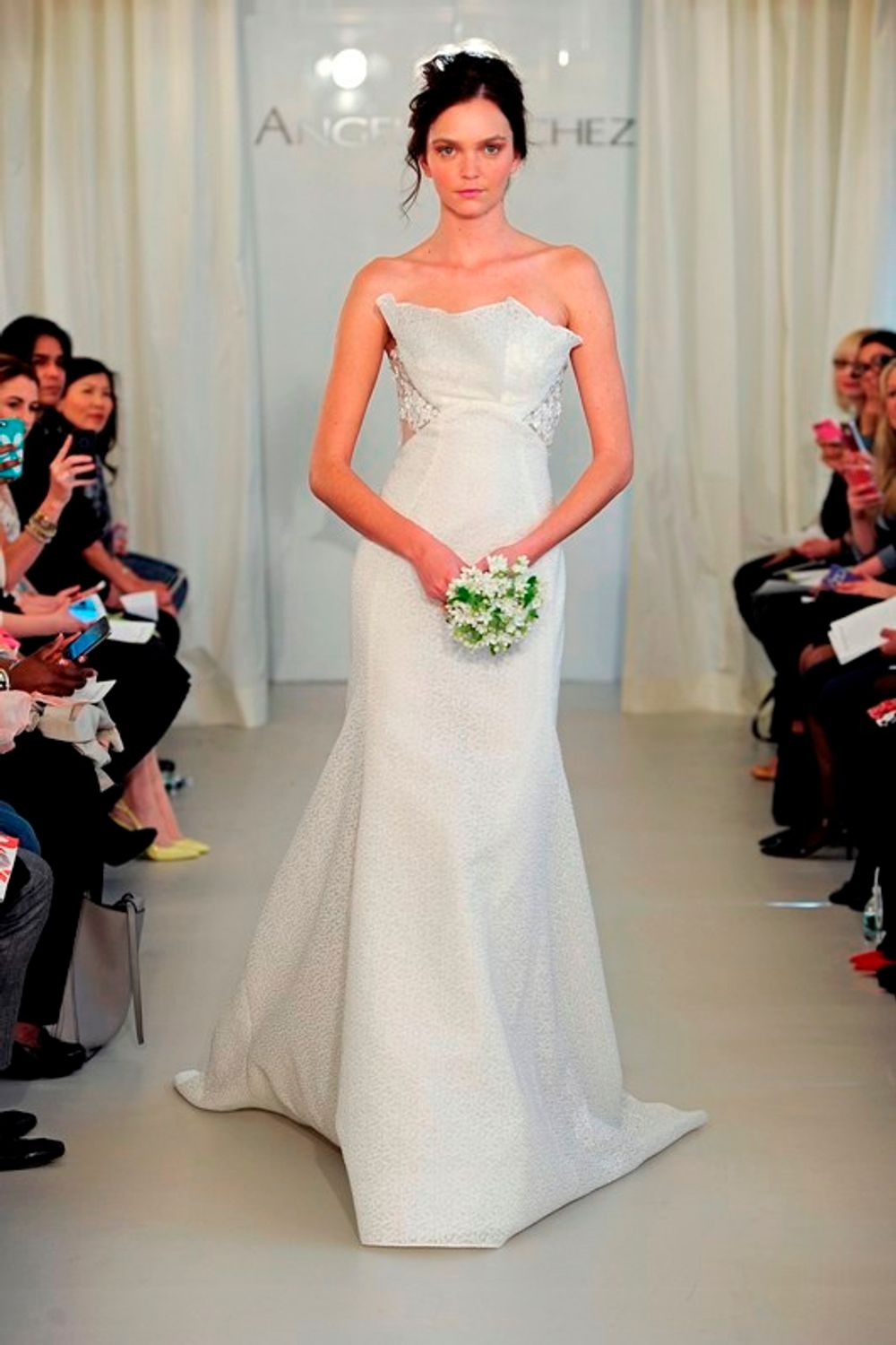 The Art of the Curve: Angel Sanchez Trumpet Wedding Dresses