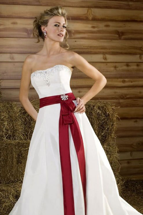 white wedding dress with burgundy sash MACloth Off the shoulder Long Prom Dress with Slit Burgundy Formal Eve main image 0