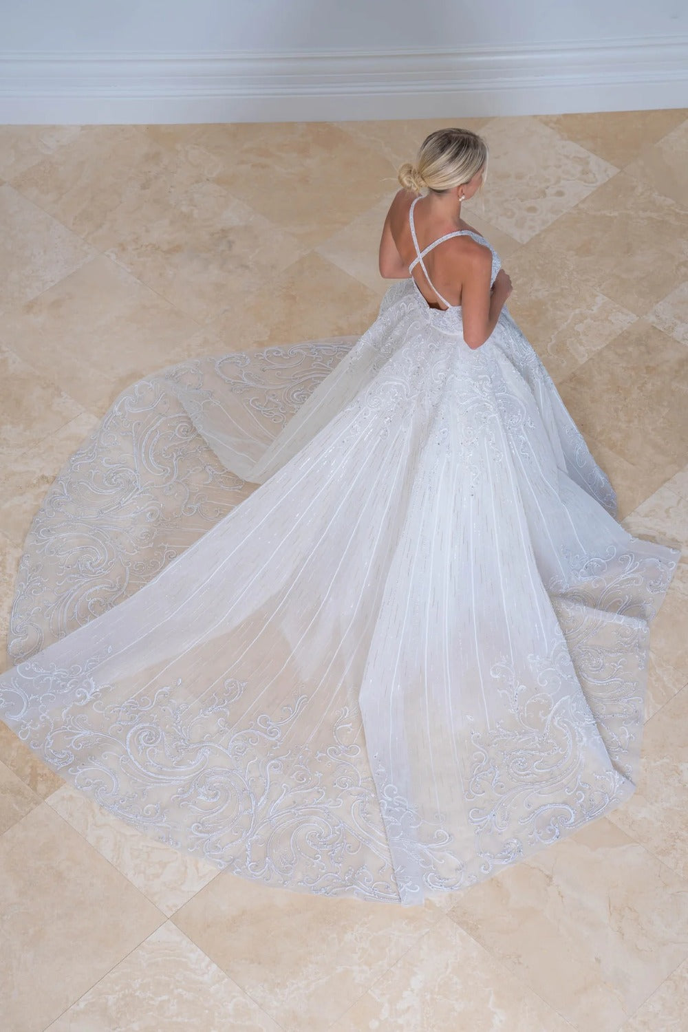George Hobeika-Beaded Plunge Neckline -4