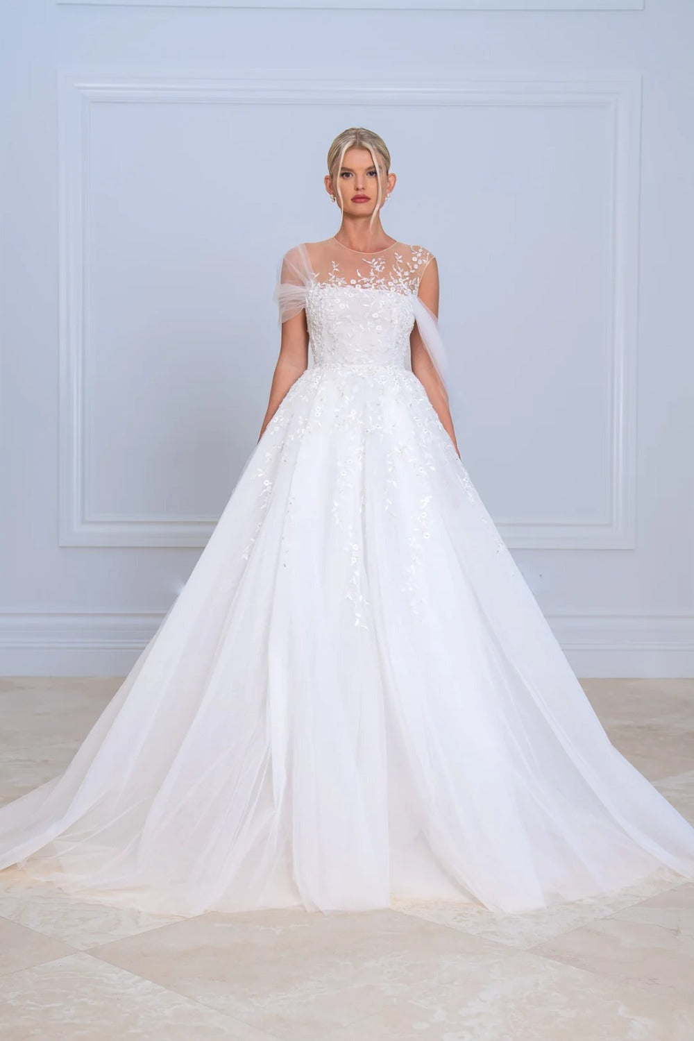 George Hobeika-Asymmetrical Sleeve S2-0