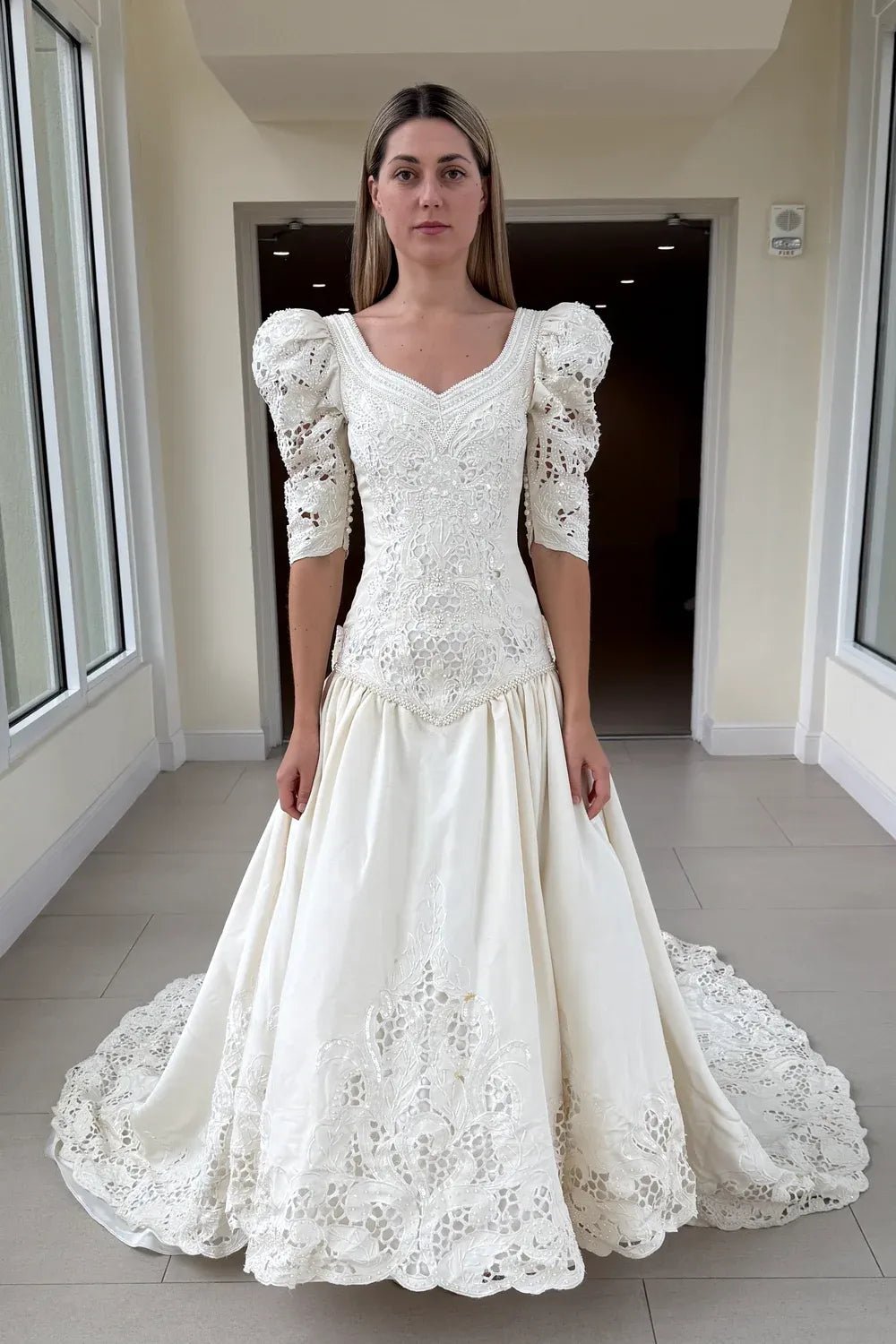 Eva Haynal Forsyth Custom with Veil and Headpiece 11