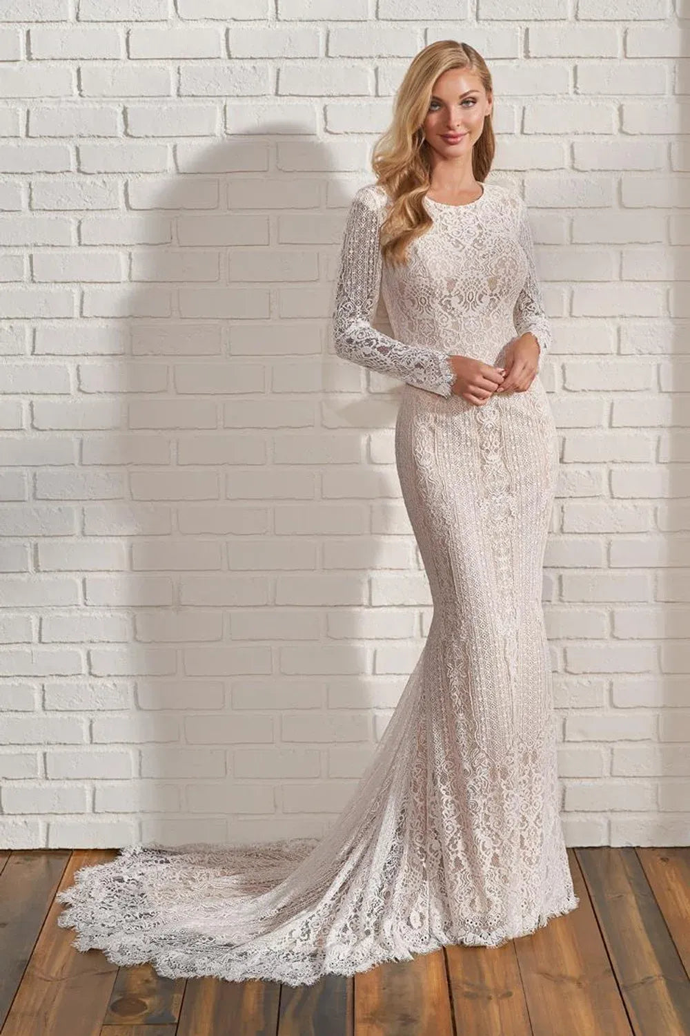 chinese dress ladies Sample Modest by Mon Cheri Miriam-TR22181 Wedding Dress