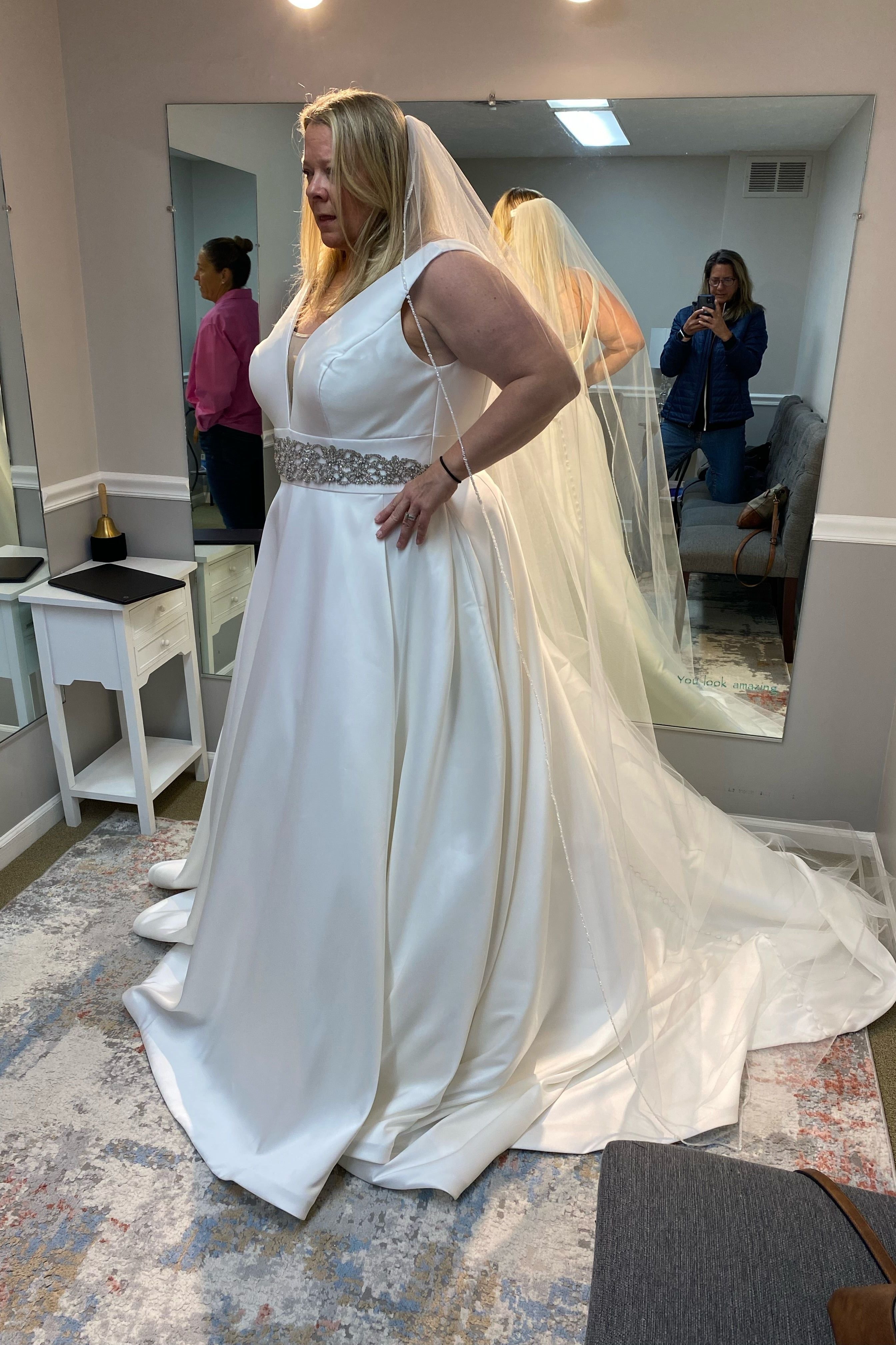 Stella York Stella York Ivory with Porcelain Illusion-6758 1