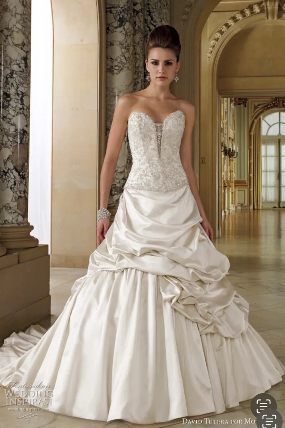 Never Worn David Tutera Mon Cheri Wedding Dress Never Worn David Tutera Mon Cheri Wedding Dress