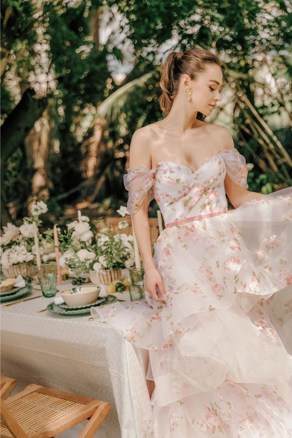 watters off the shoulder wedding dress Wtoo Rosabel Size US 6