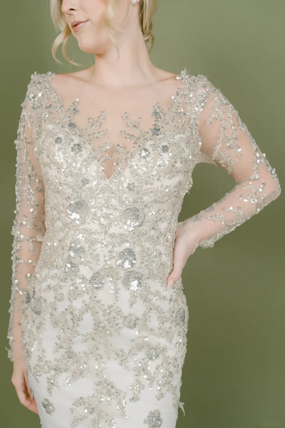 isadora long sleeve dress Sample Olia Zavozina Isadora Wedding Dress