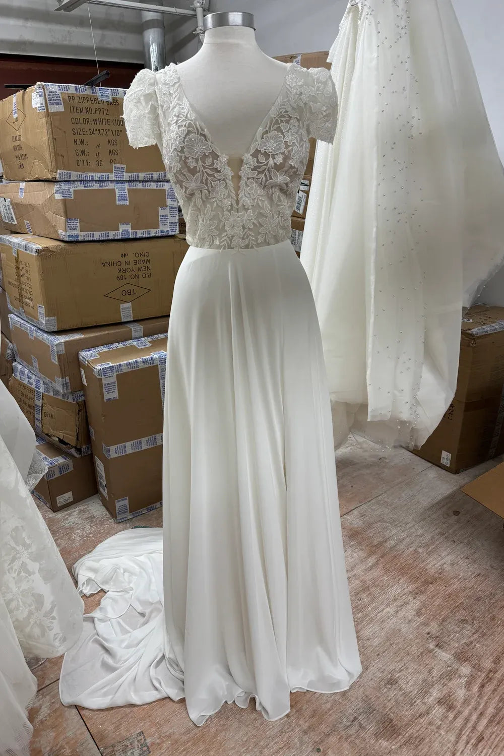 laced white dress Palm Springs Lace Overlay Maxi Dress White main image 0
