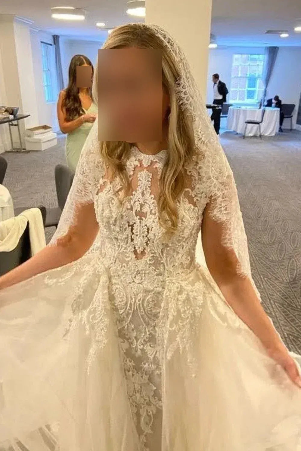 Pronovias Jamie with Overskirt 8