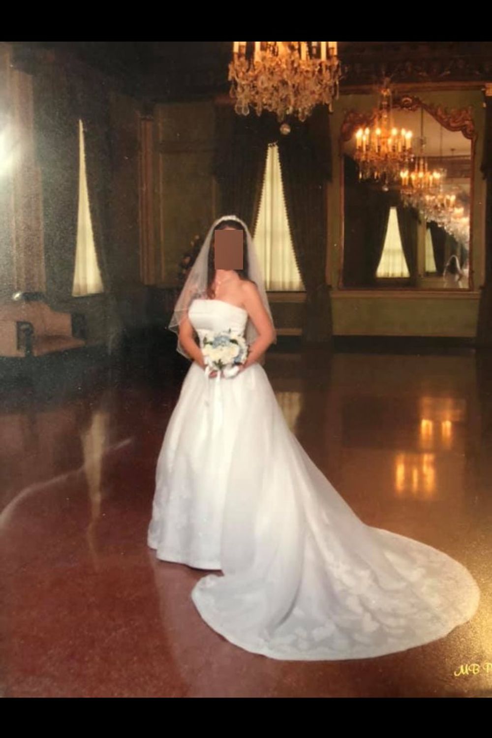 Michaelangelo A-line wedding gown 1