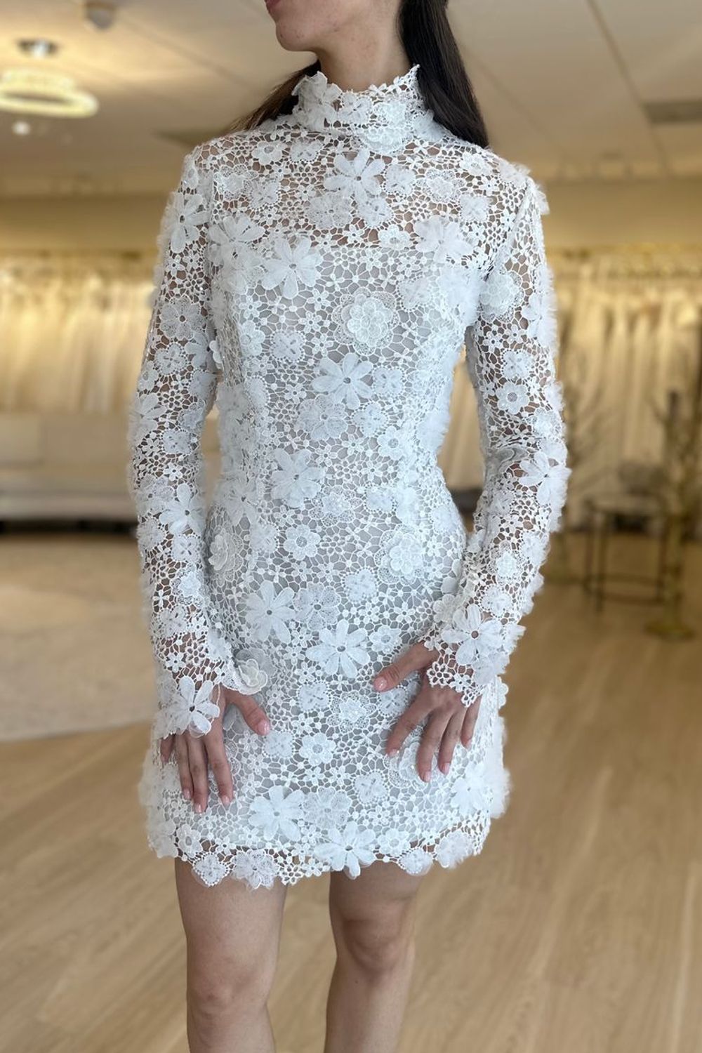 steven khalil long sleeve wedding dress Sample Steven Khalil Maia Wedding Dress