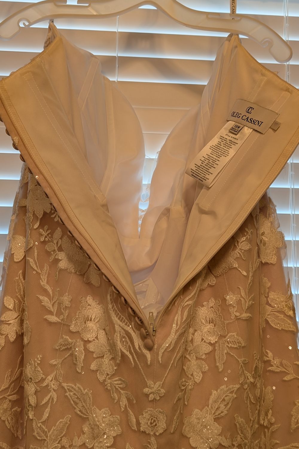 Oleg Cassini Lace Applique Dress 2