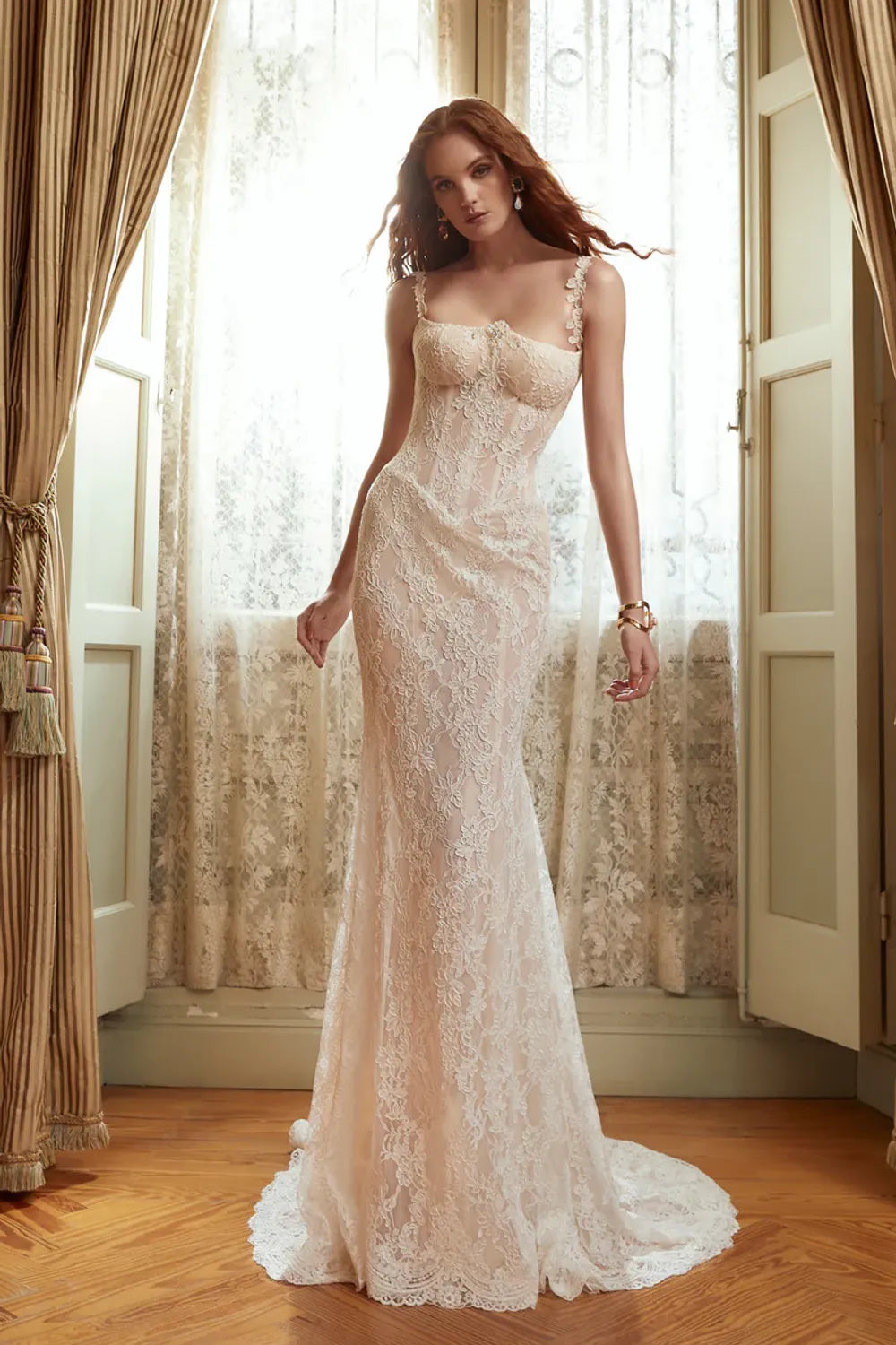 Galia Lahav Anais with Overskirt and Veil 2