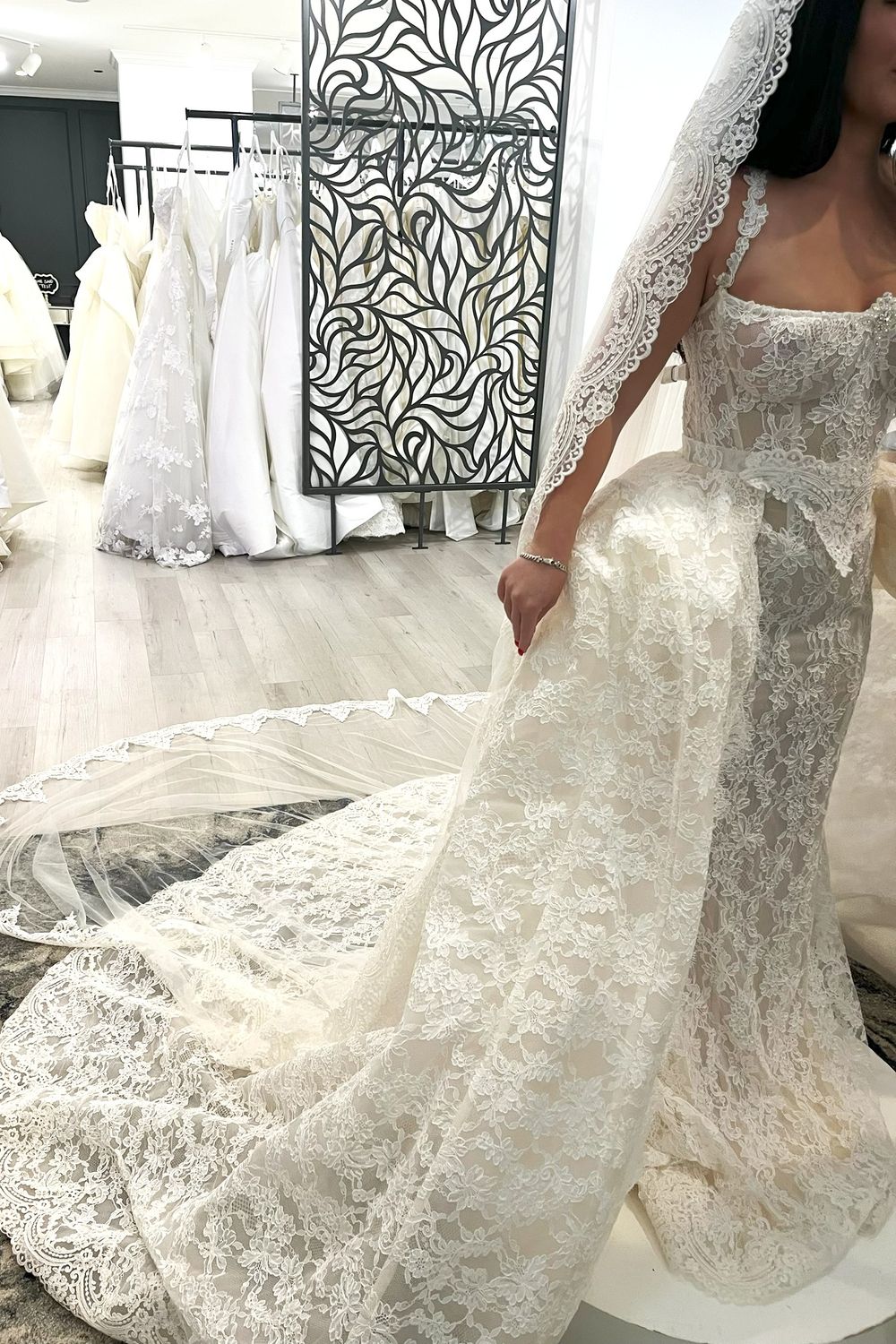 Galia Lahav Anais with Overskirt and Veil 6