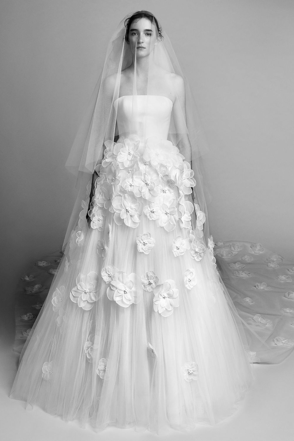 Viktor & Rolf Flower Cloud Strapless Dress 1