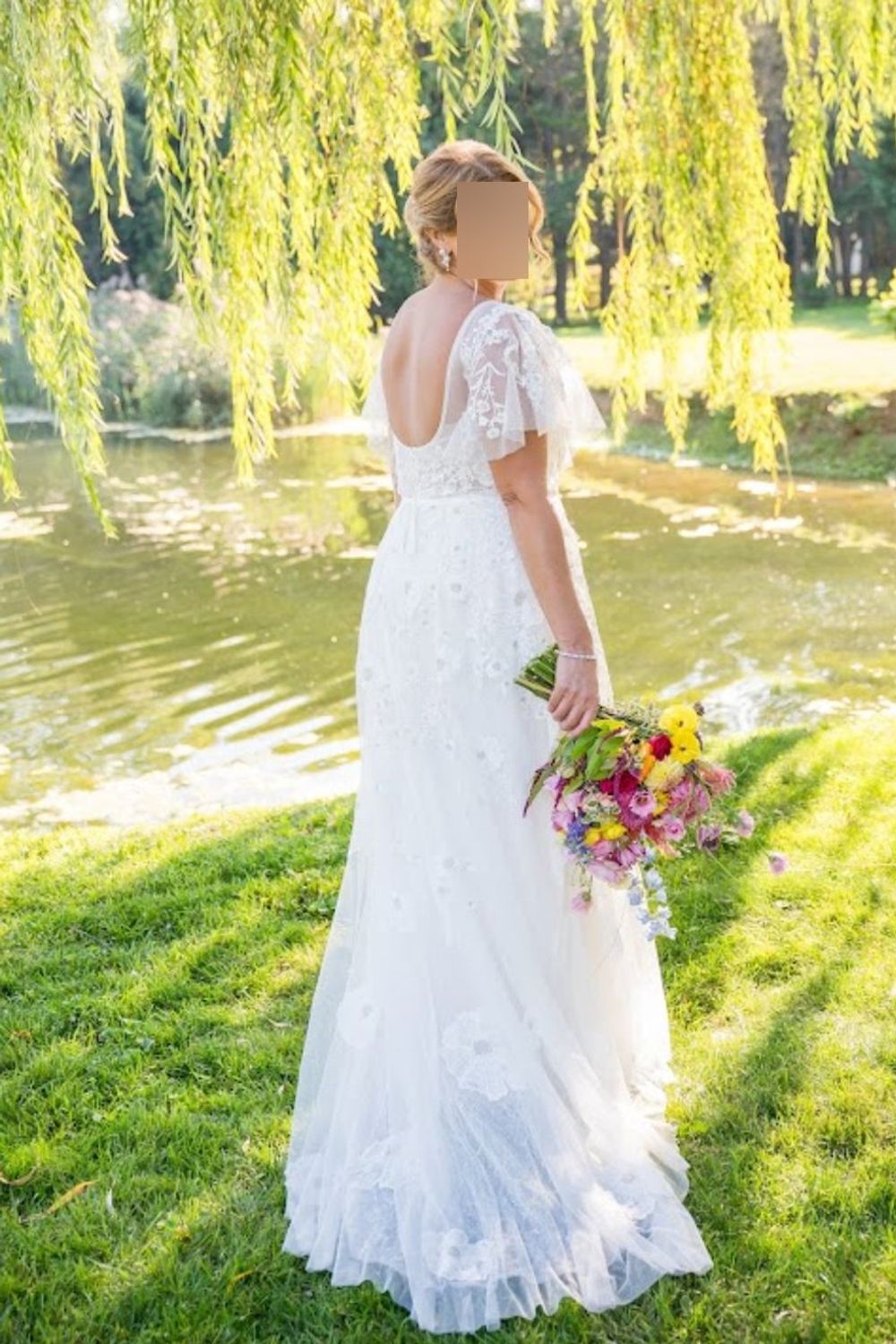 Watters Willowby 50710 Finley Flutter Sleeve Open Back 3