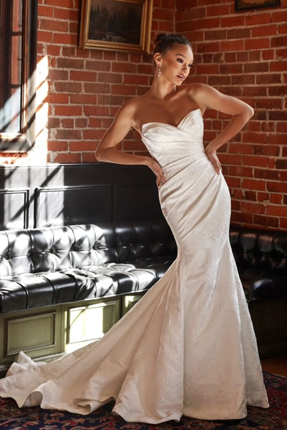 Jacquard Strapless Fit and Flare 0