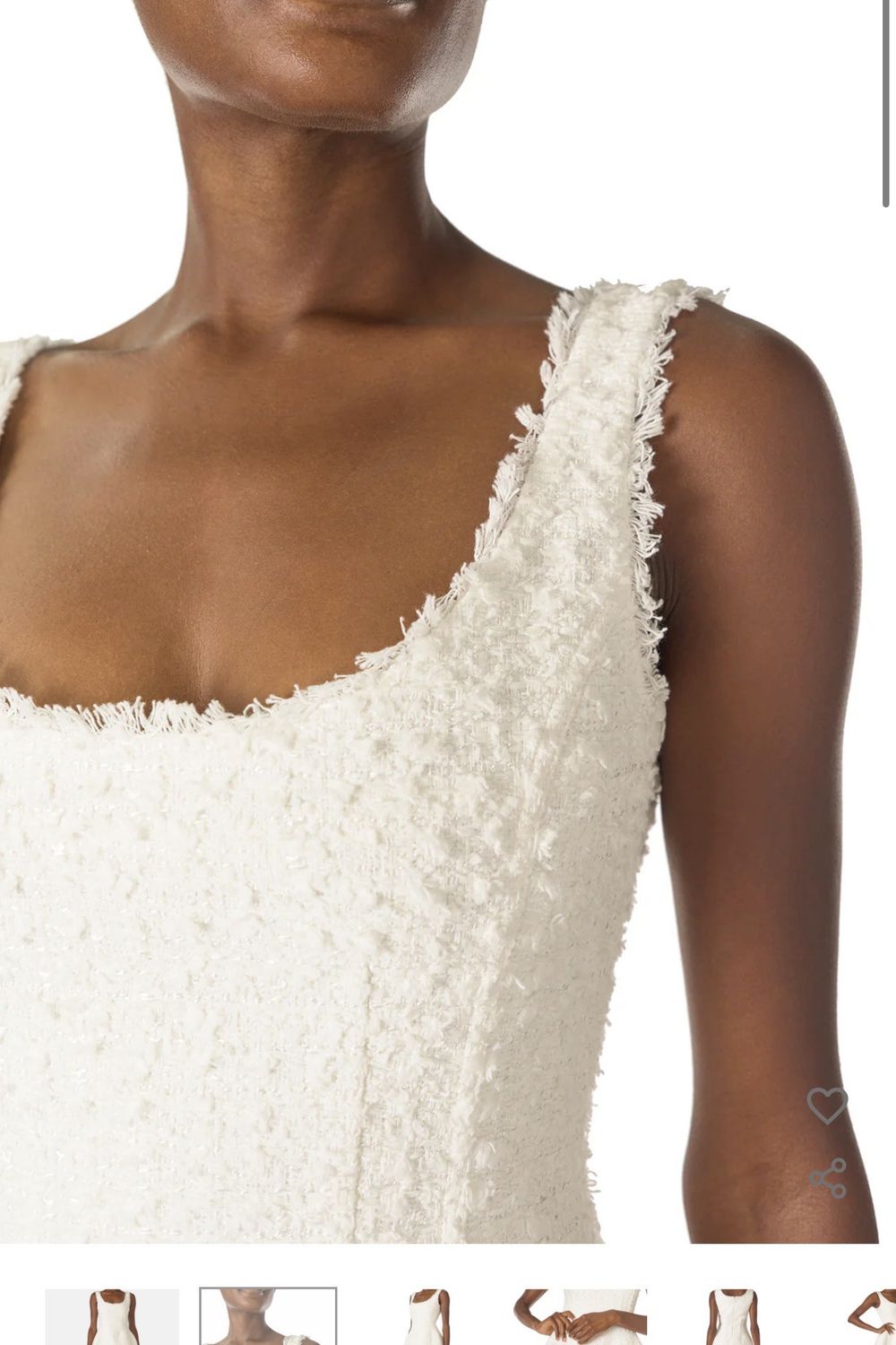 Monique Lhuillier Scoop Neck Sculpted Dress 0