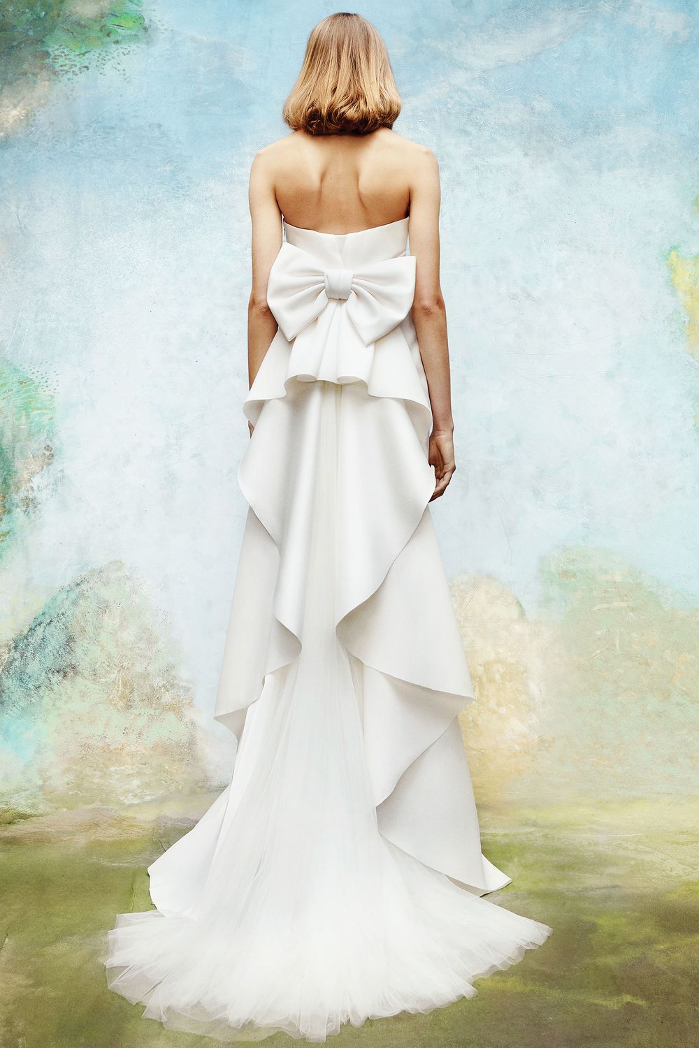 Viktor & Rolf CASCADING BACK VOLANT BOW DRESS 1