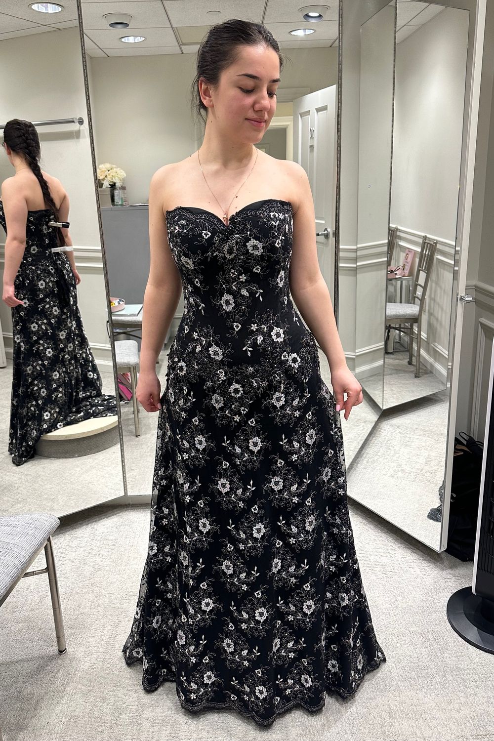 Pnina Tornai A- Line Strapless Dress 8