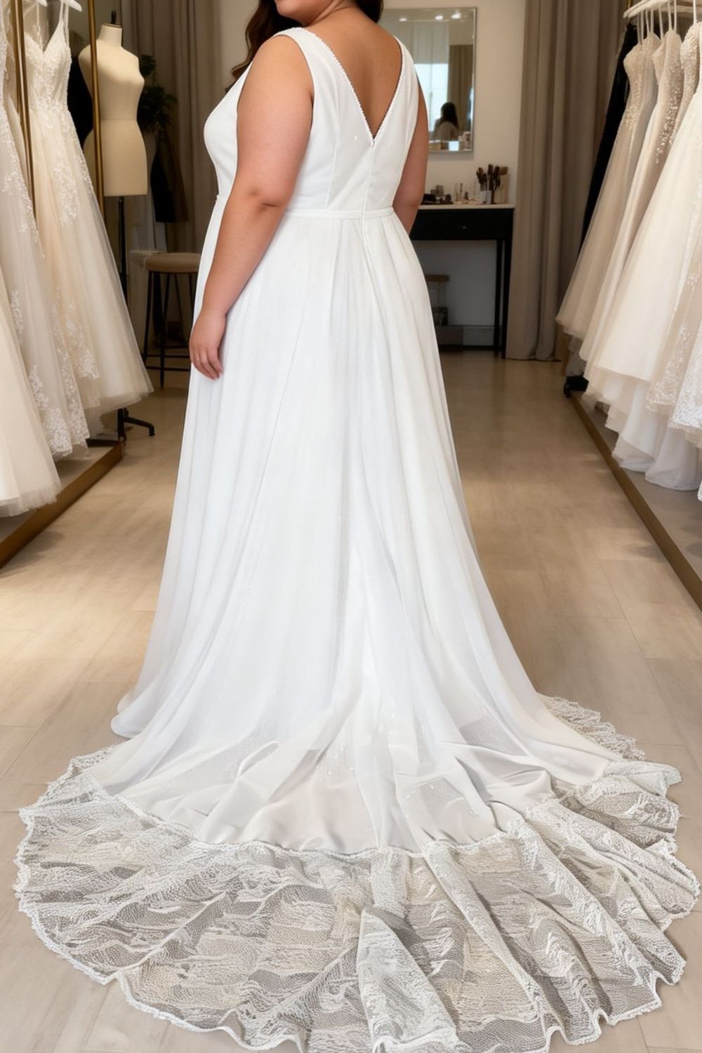 Eti Brener Plus Size A-Line Wedding Dress 1