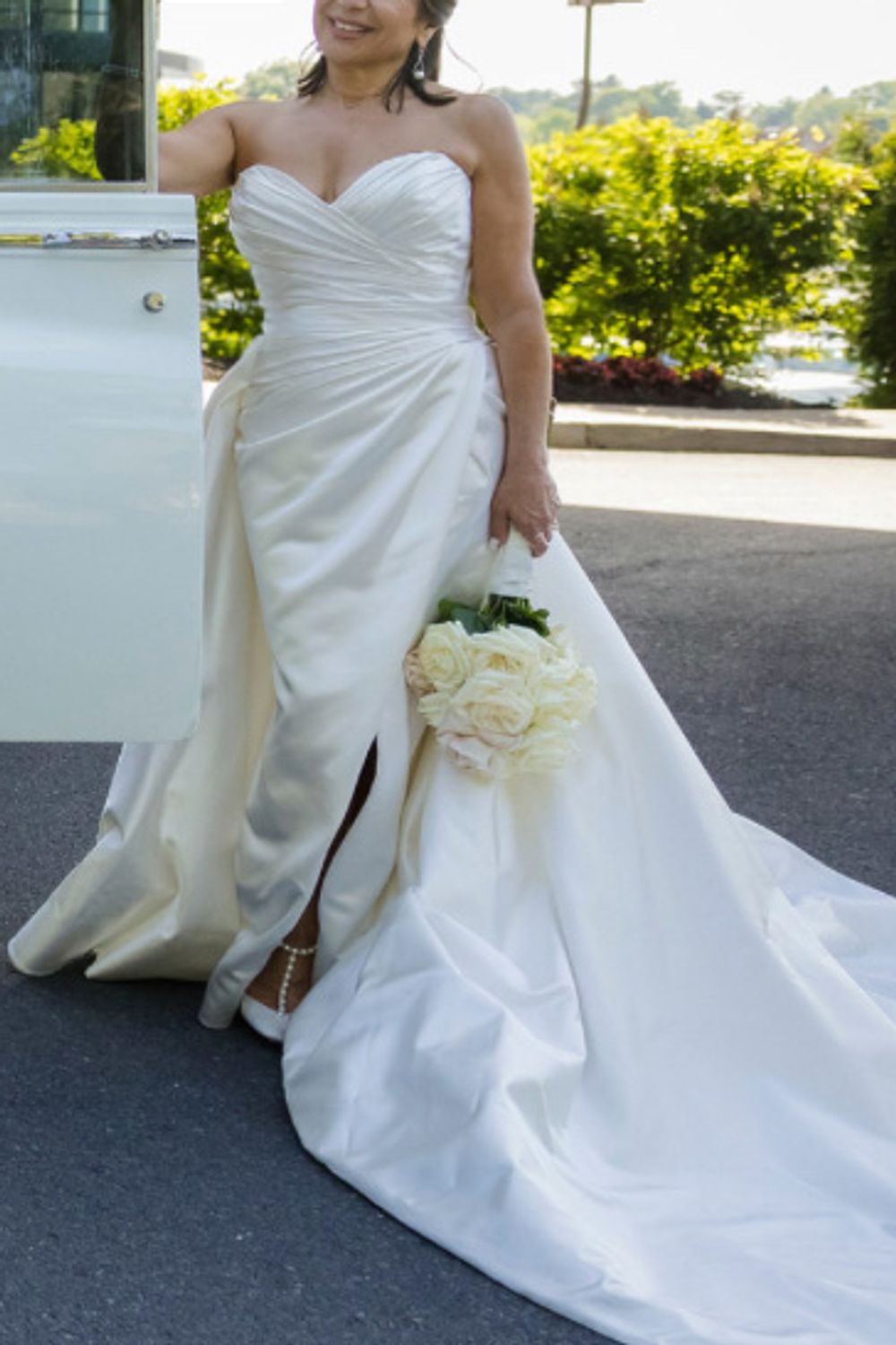 Lazaro Kiki Silk Satin Gown 5