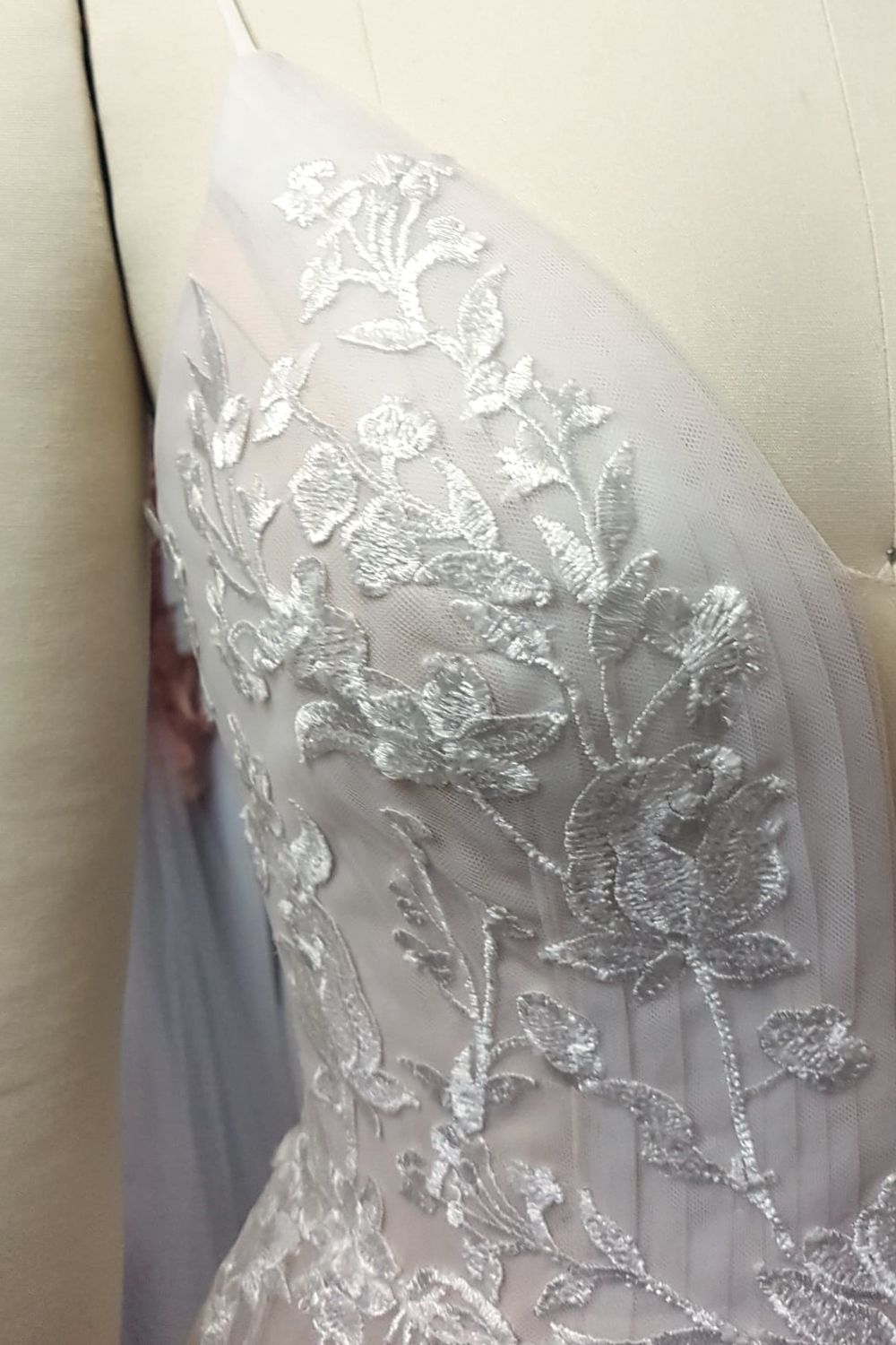 Eti Brener Romantic Lace Bridal Gown with Long Train 3