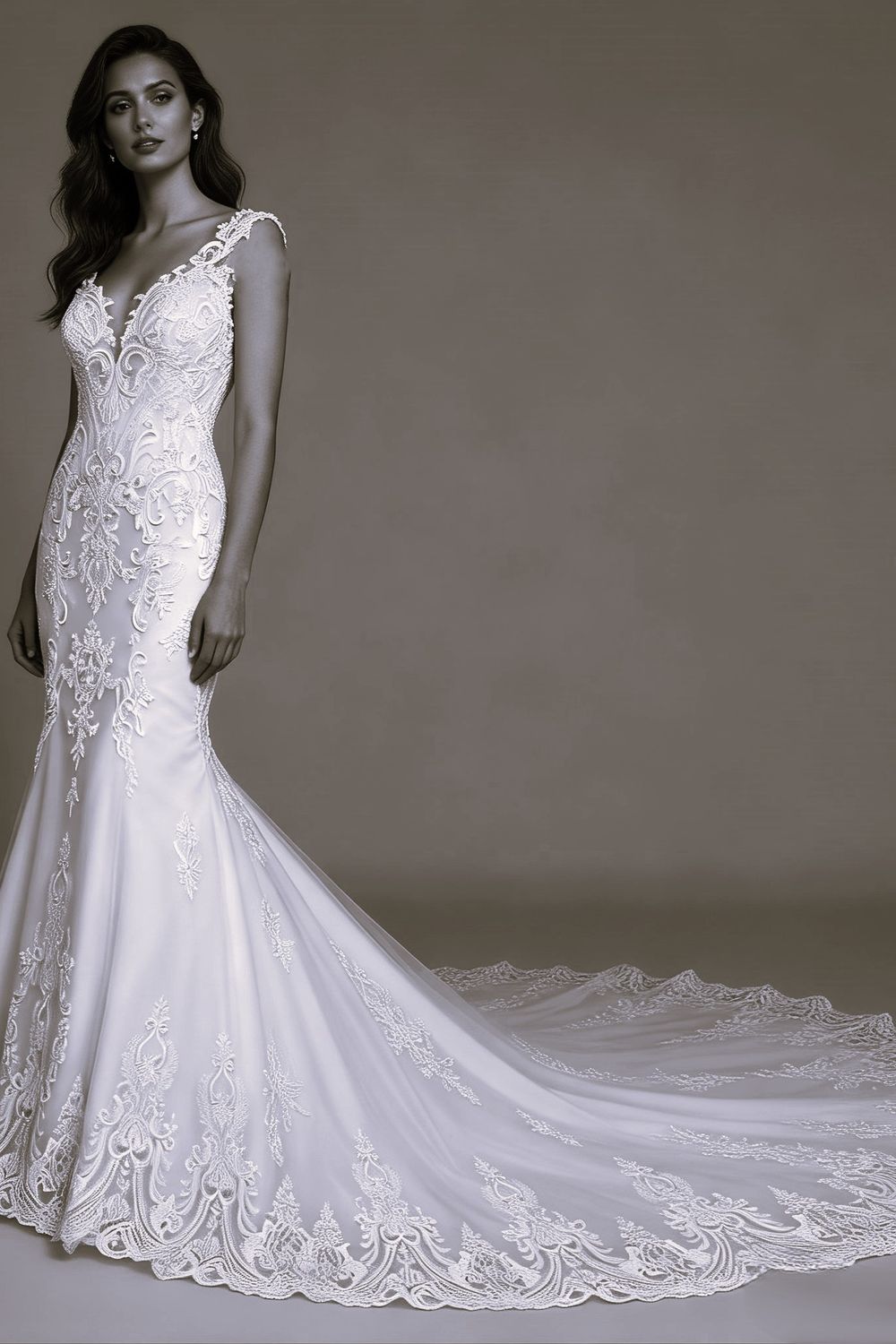 Eti Brener Timeless Ivory lace Elegance Size 6 1