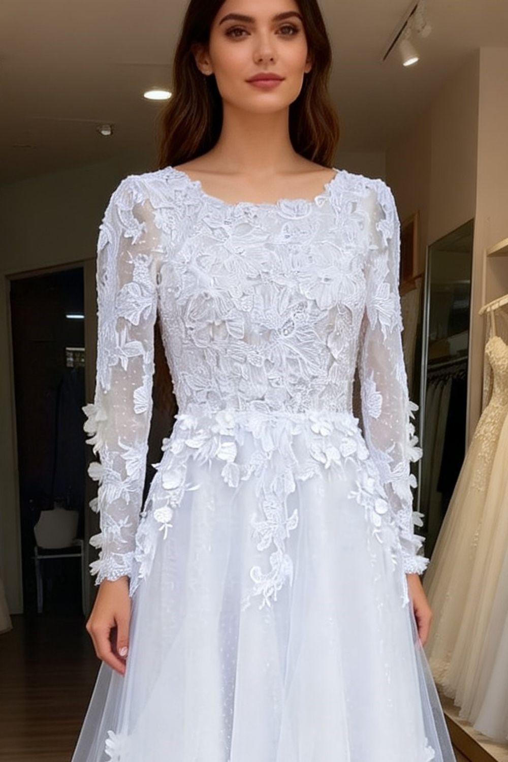 Eti Brener Long Sleeve Princess Wedding Dress 1