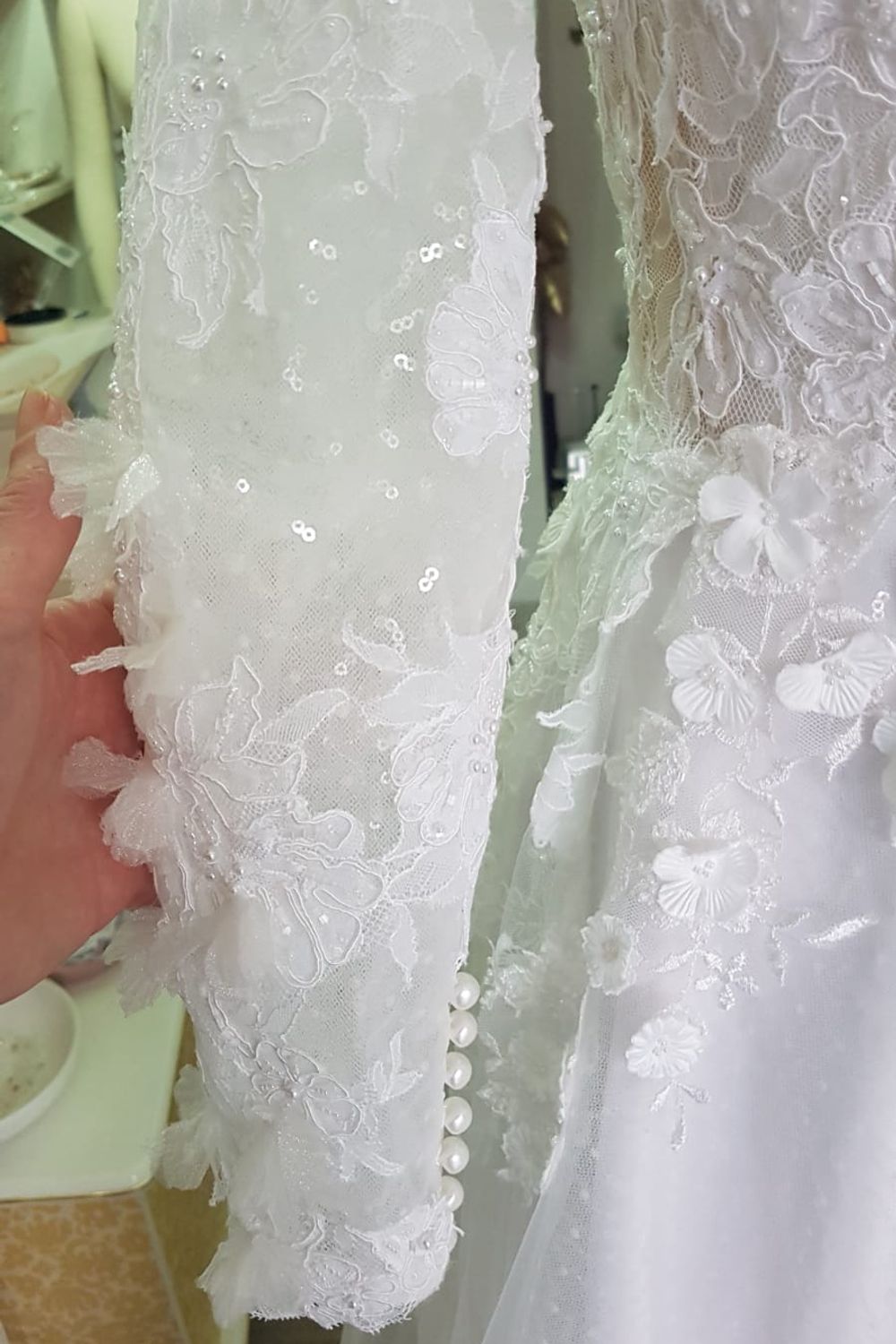 Eti Brener Long Sleeve Princess Wedding Dress 4