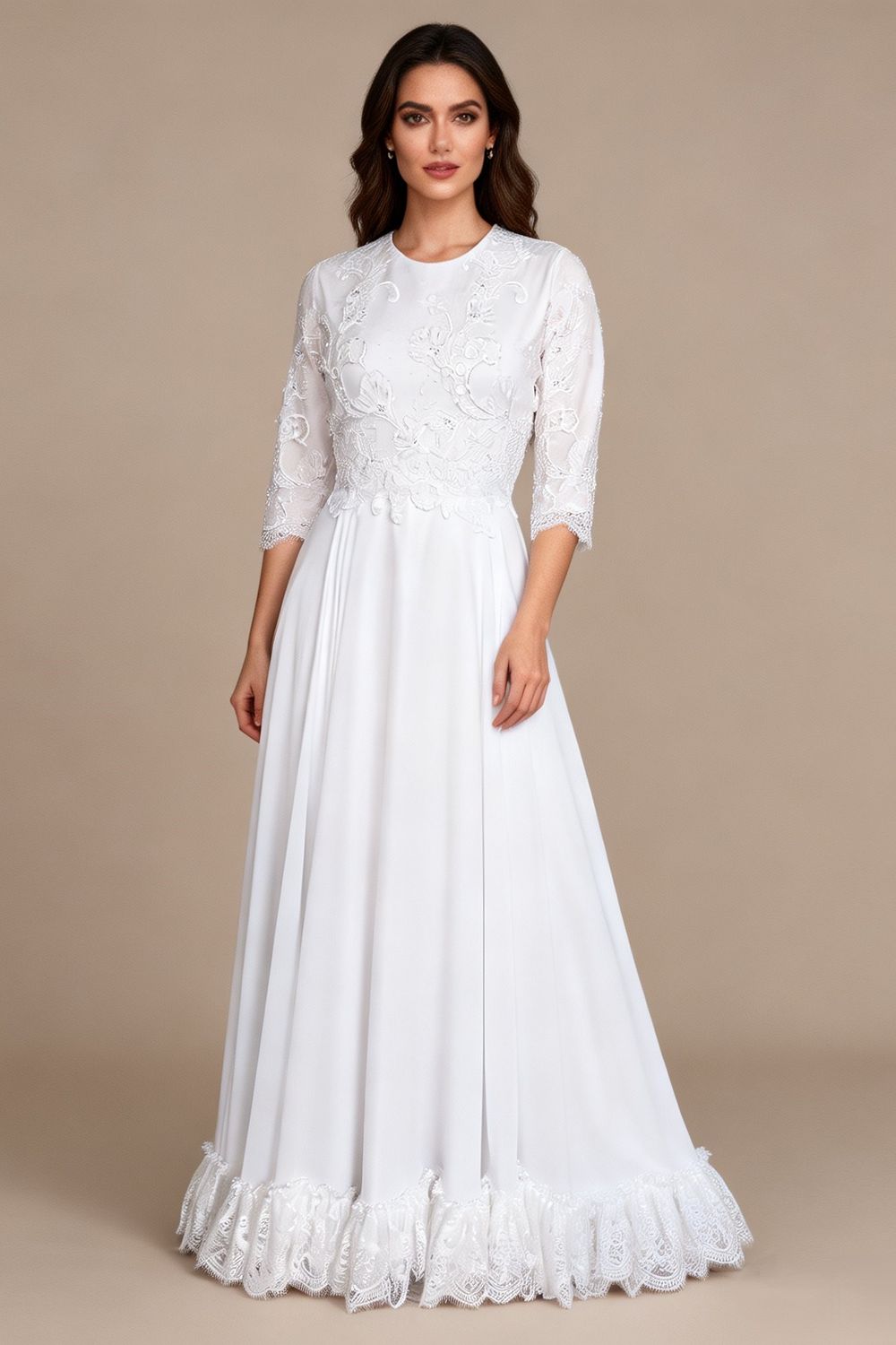 Eti Brener Romantic Classic A-Line Bridal Gown 0