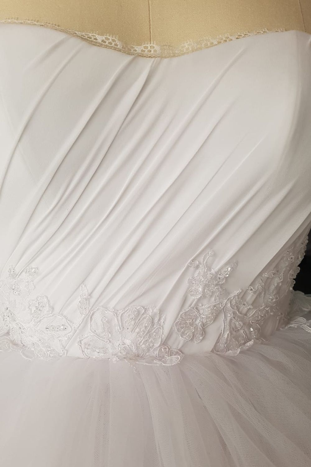 Eti Brener Tulle Corset Mini Bridal Dress 3