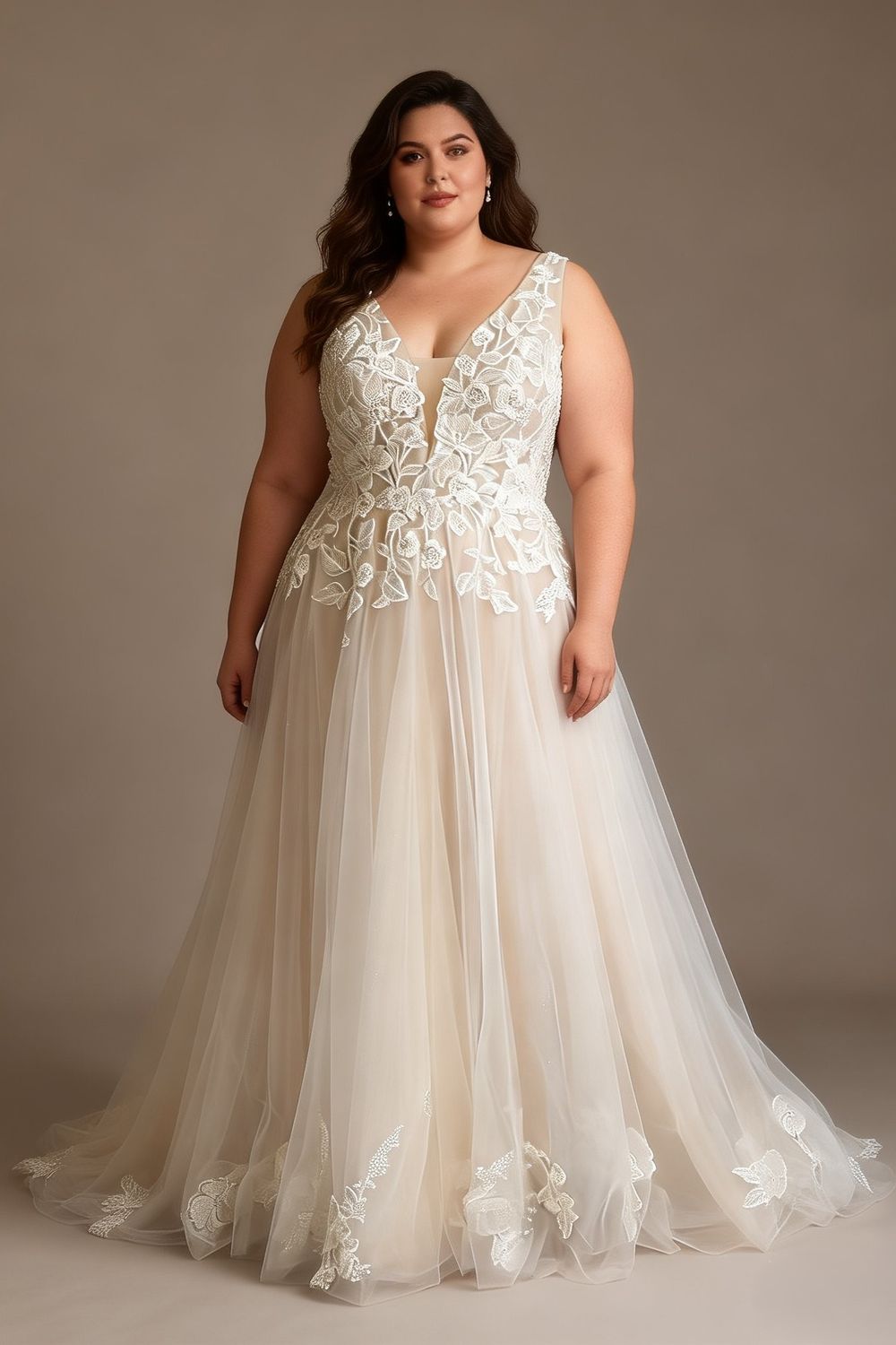 Eti Brener A-Line Tulle Wedding Dress 0