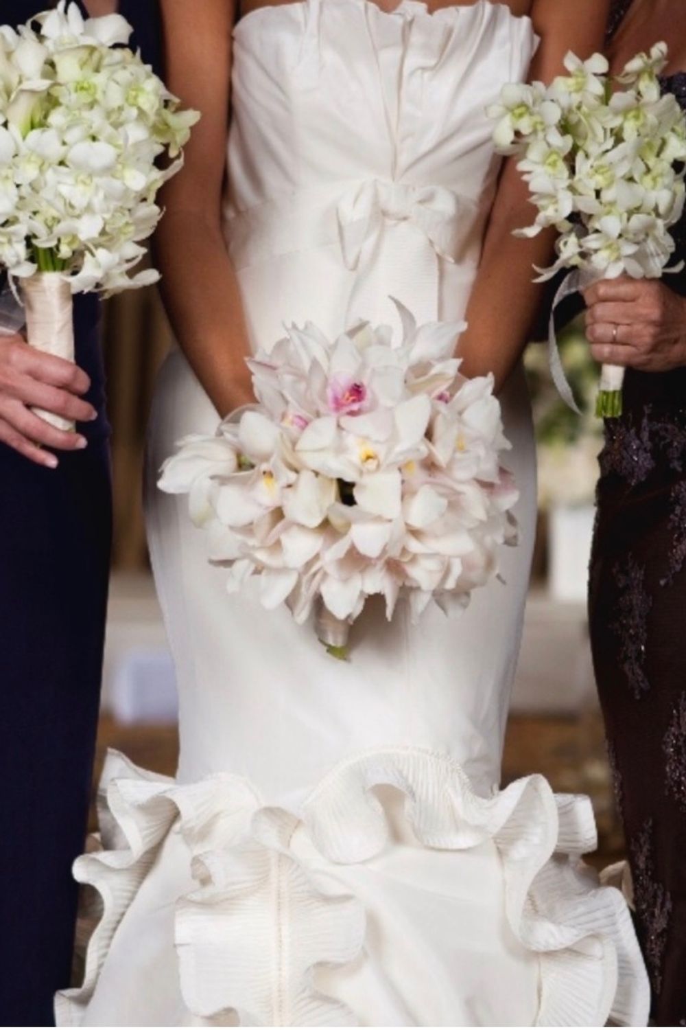 Vera Wang Couture Corset with Pleated Front & Elegant Ruffle 7