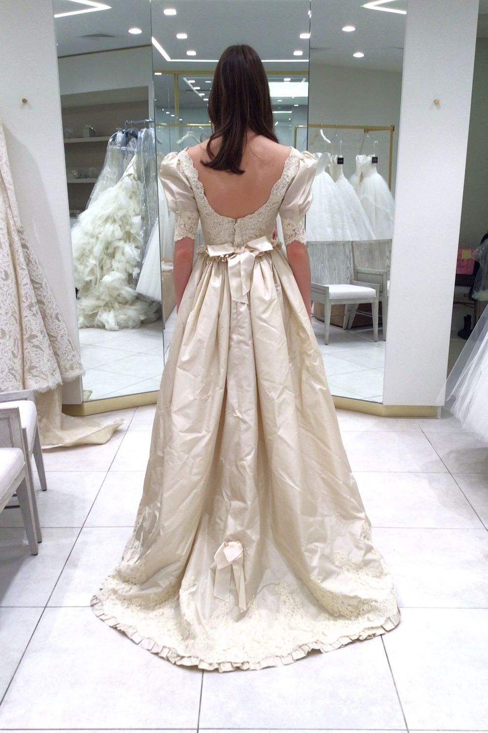 Henri Bendel Vintage Ballgown Dress with Veil 3