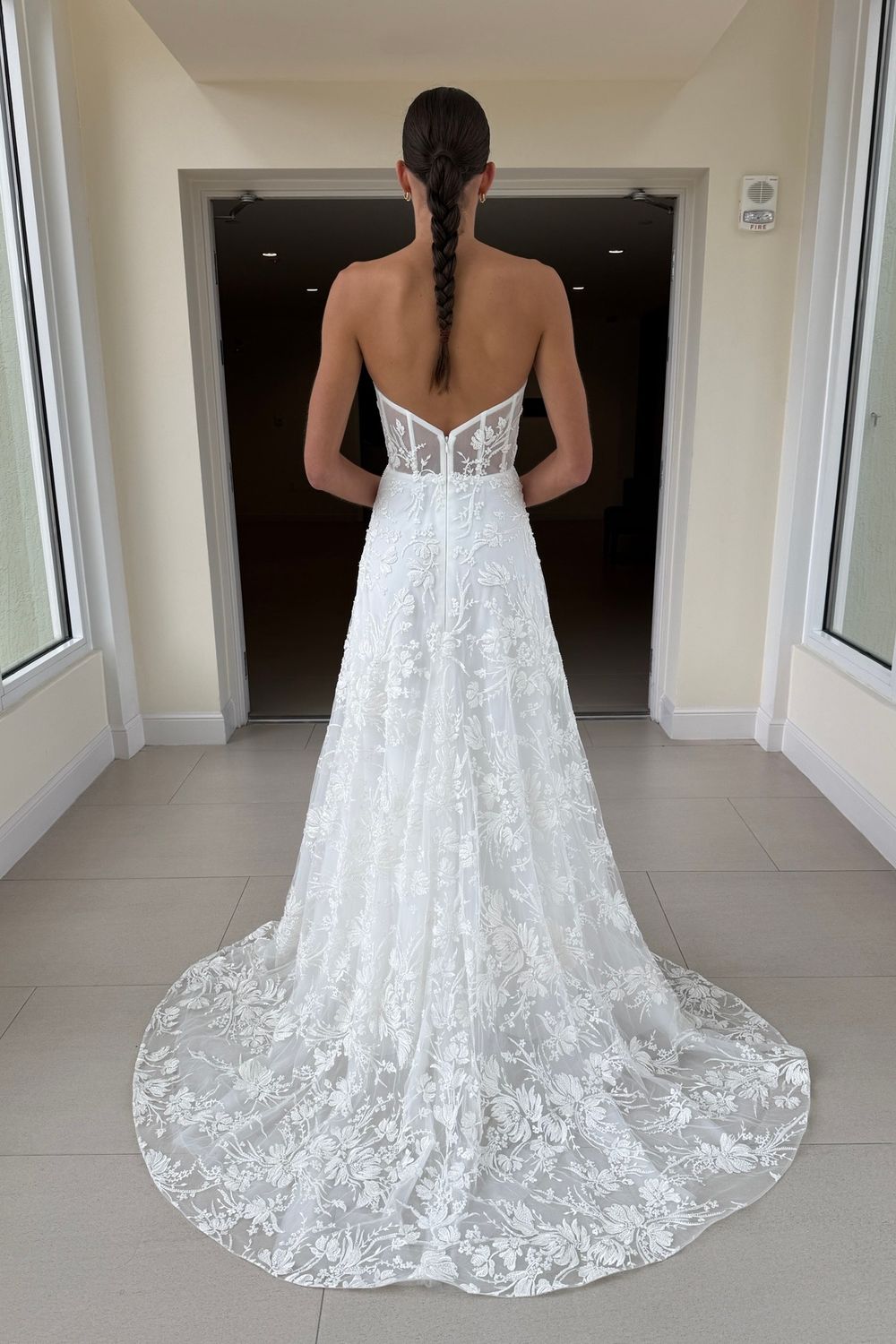 Alena Leena Bridal Peony with Sleeves 6