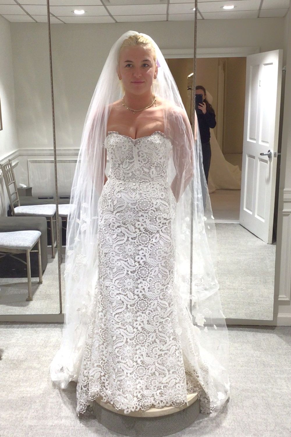 Jaclyn White Sophia with Veil 8