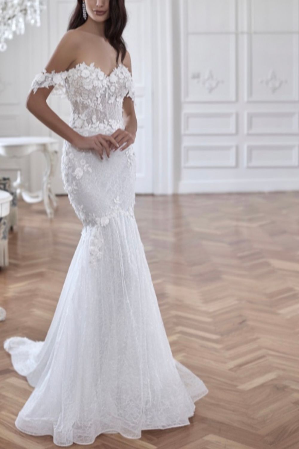 princess cut lace dress Plus Size Tea-Length Mother of the Bride Dress in A-Line/Princess Cut with  V-
