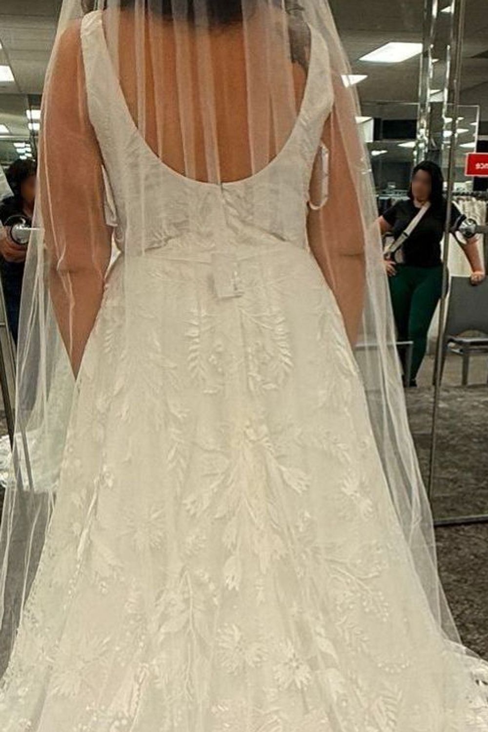 David's Bridal Embroidered dress 4