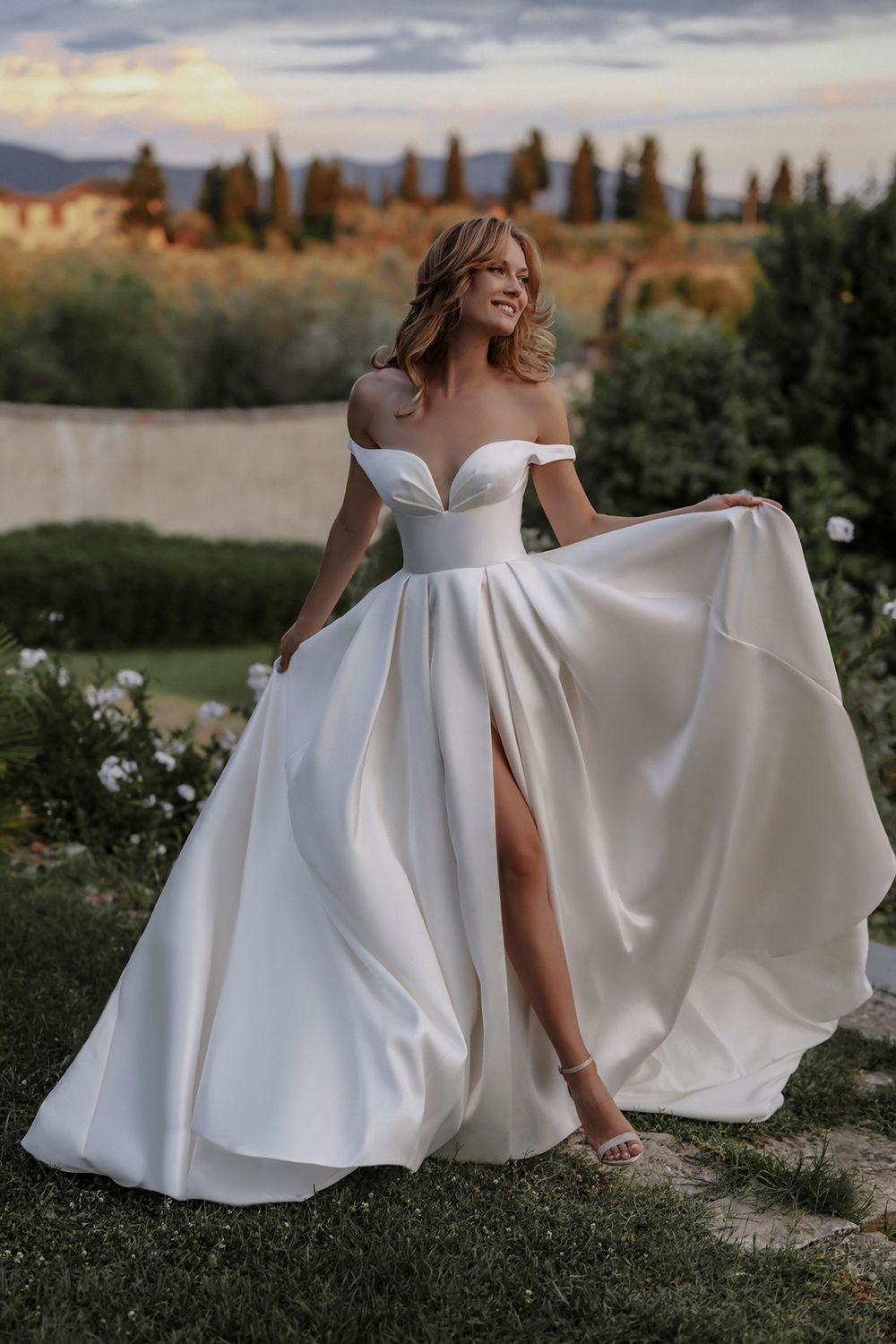 allure off the shoulder wedding dress Sample Allure Bridals E300 Wedding Dress