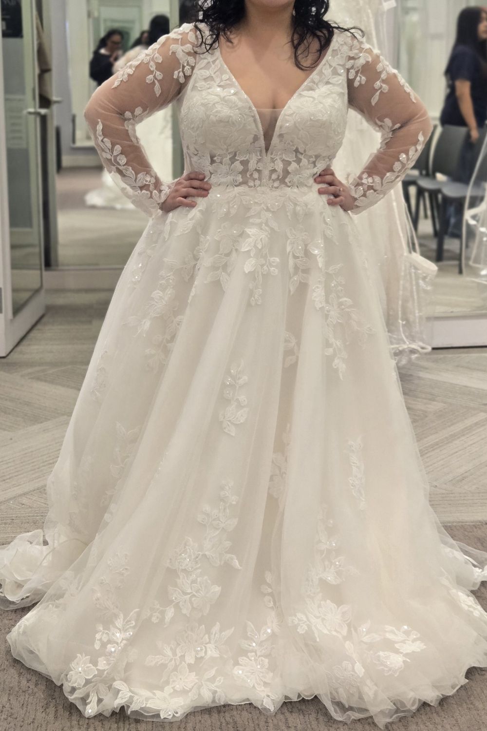 Never Worn Galina Signature SLSWG988 Wedding Dress