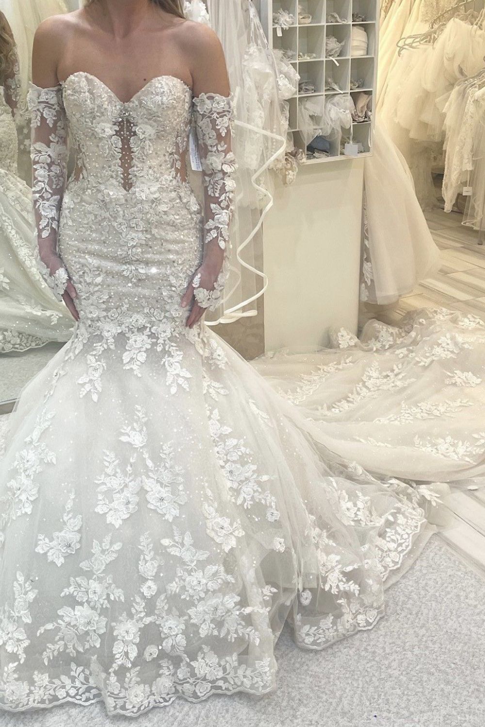 eve of milady mermaid wedding dresses Style 4387