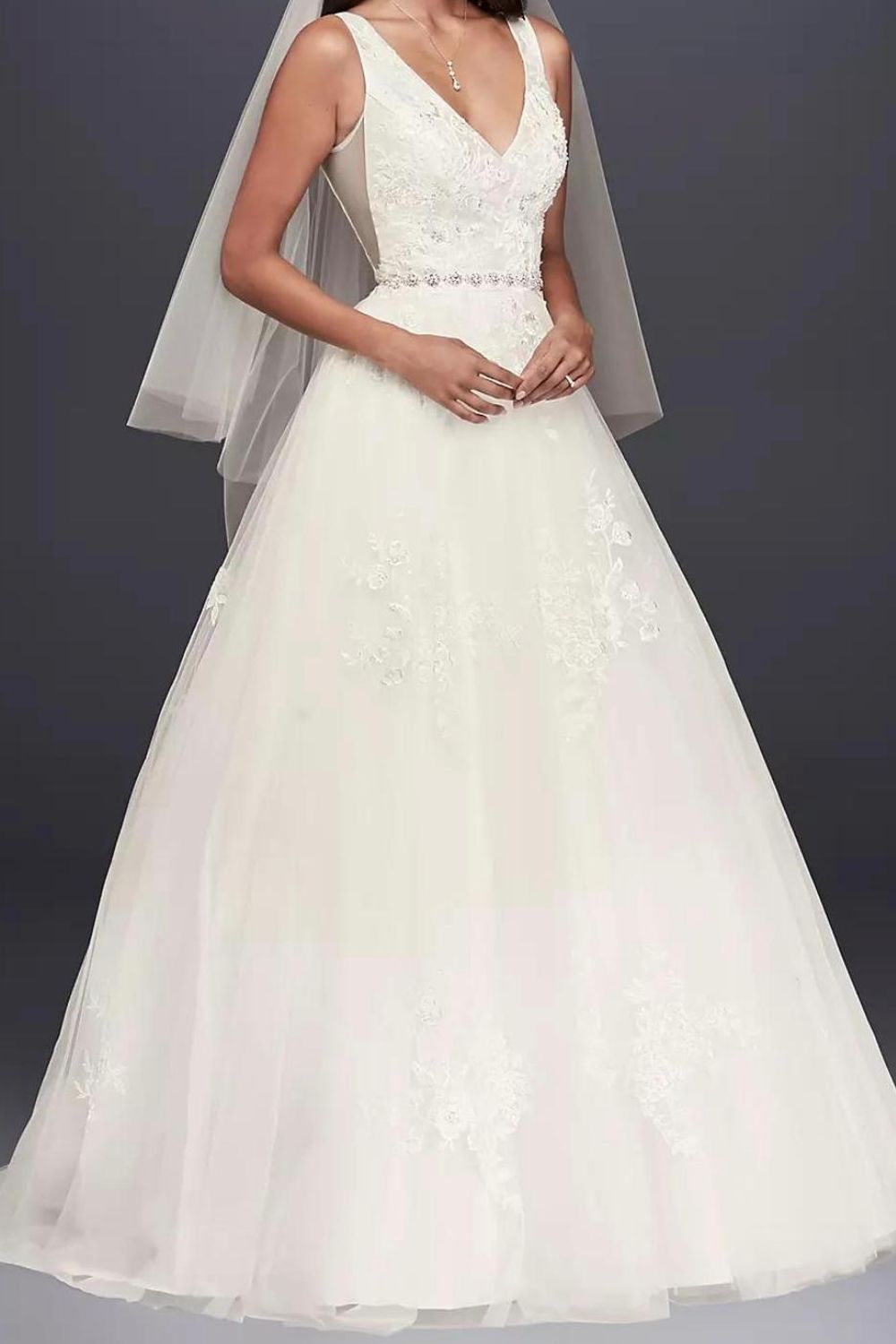 Davi's Bridal WG3877 Ivory Ballgown 0