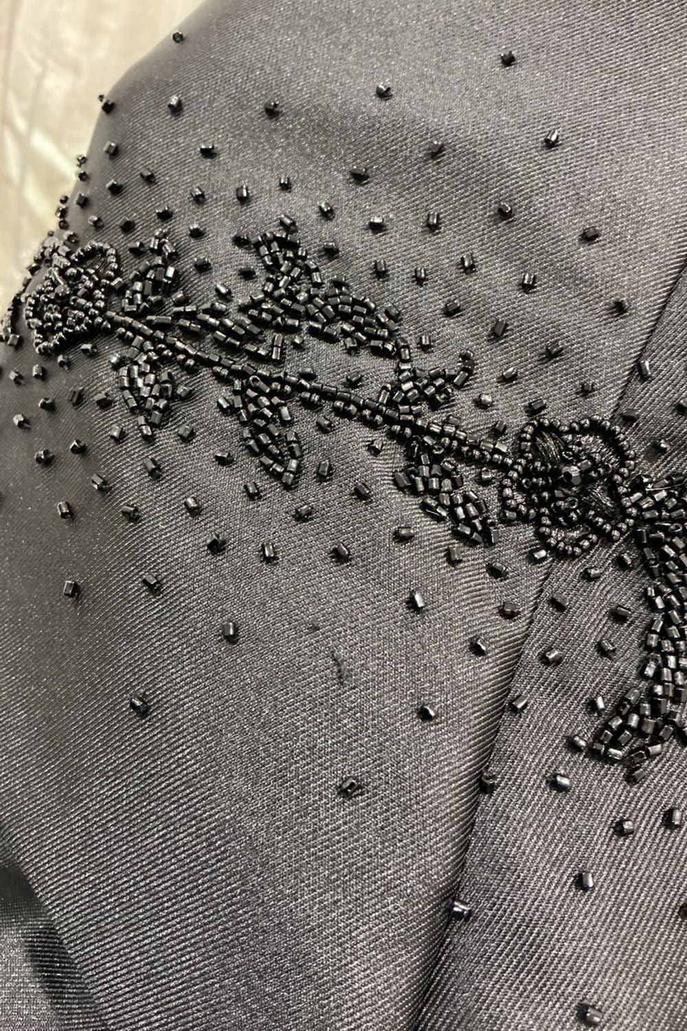 Stephen Yearick A-Line Black Dress with Shawl 6