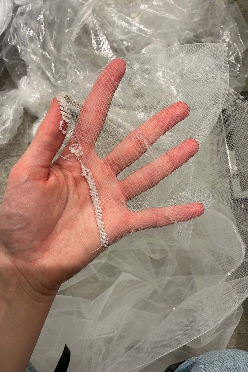 Pronovias Privee Amya with Veil and Overskirt 10