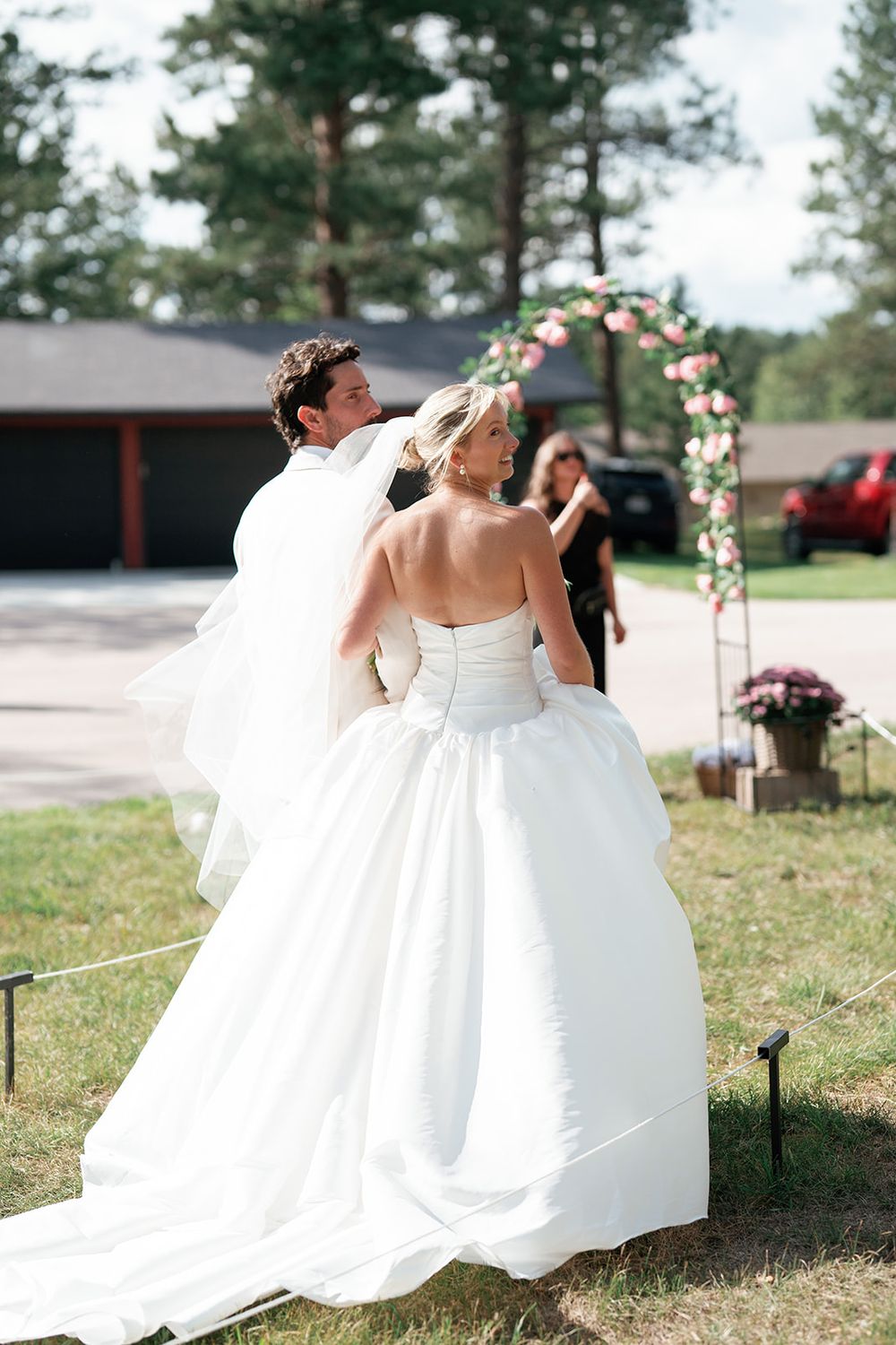 Jenny Yoo Charlotte Strapless Drop-Waist Wedding Gown 5