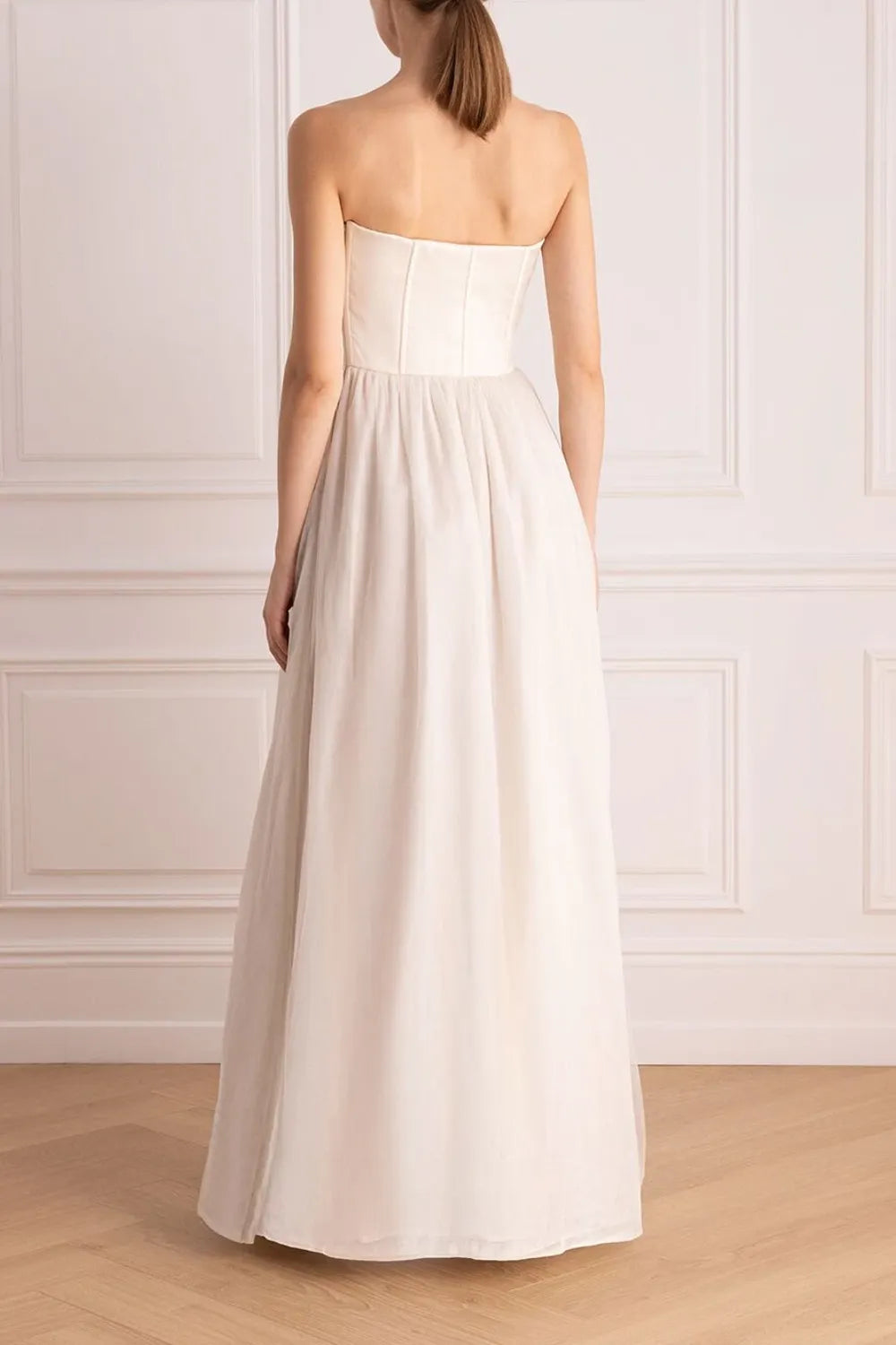 Brunello Cucinelli Brunello Cucinelli Silk Dress w/ Full Tulle Skirt 2
