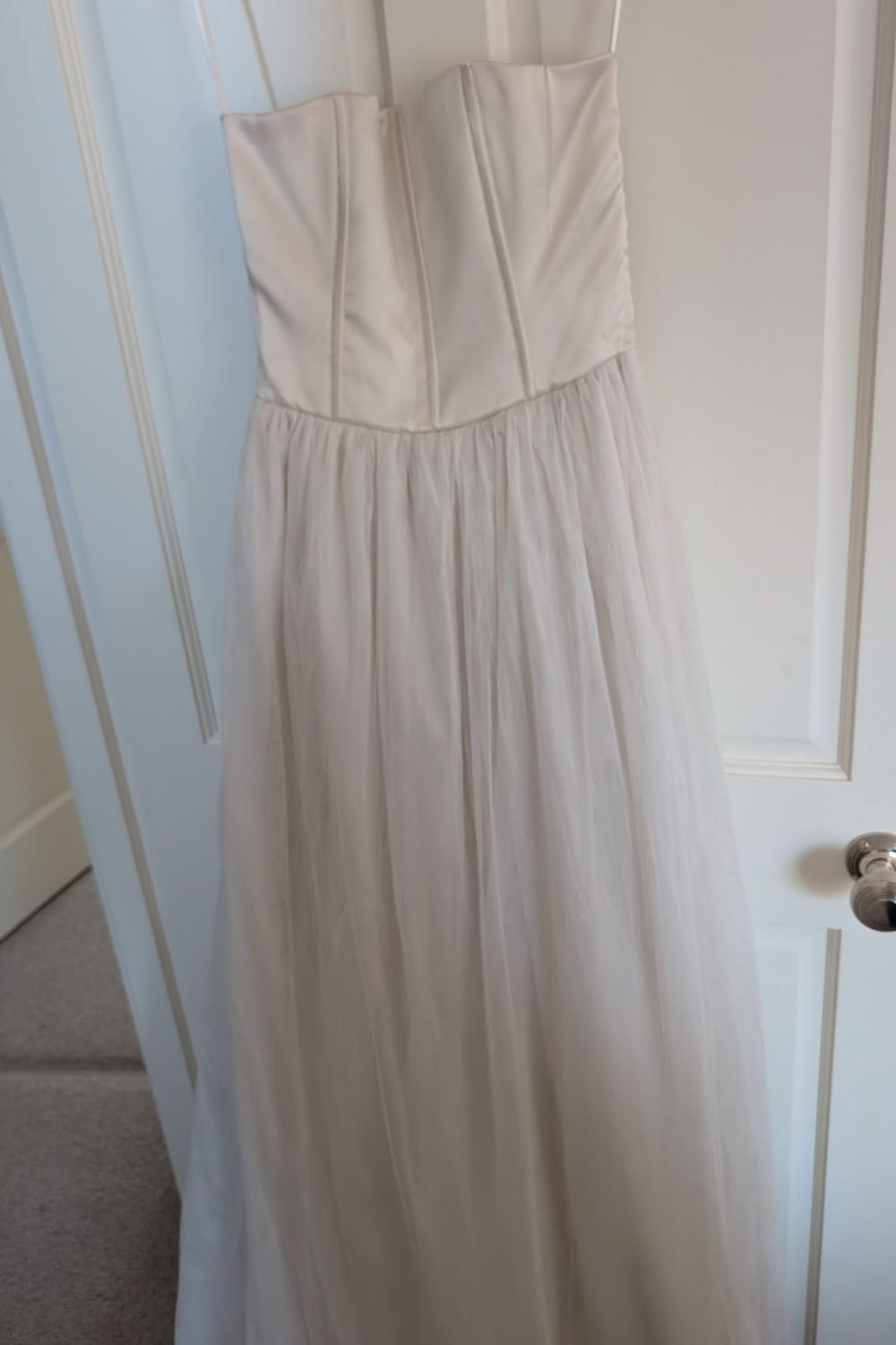 Brunello Cucinelli Brunello Cucinelli Silk Dress w/ Full Tulle Skirt 4
